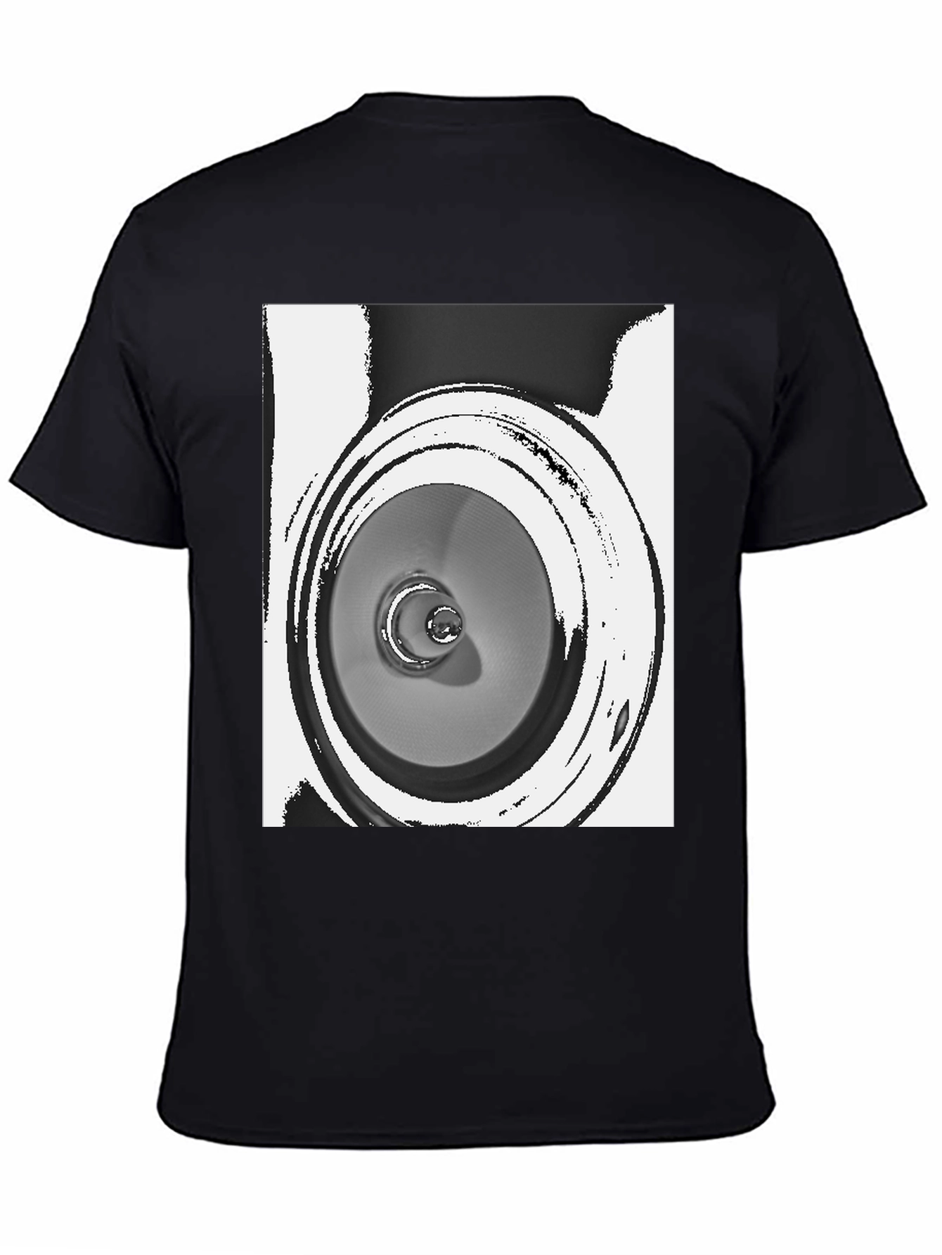 Abstract Speaker Graphic Tee - Unique Design