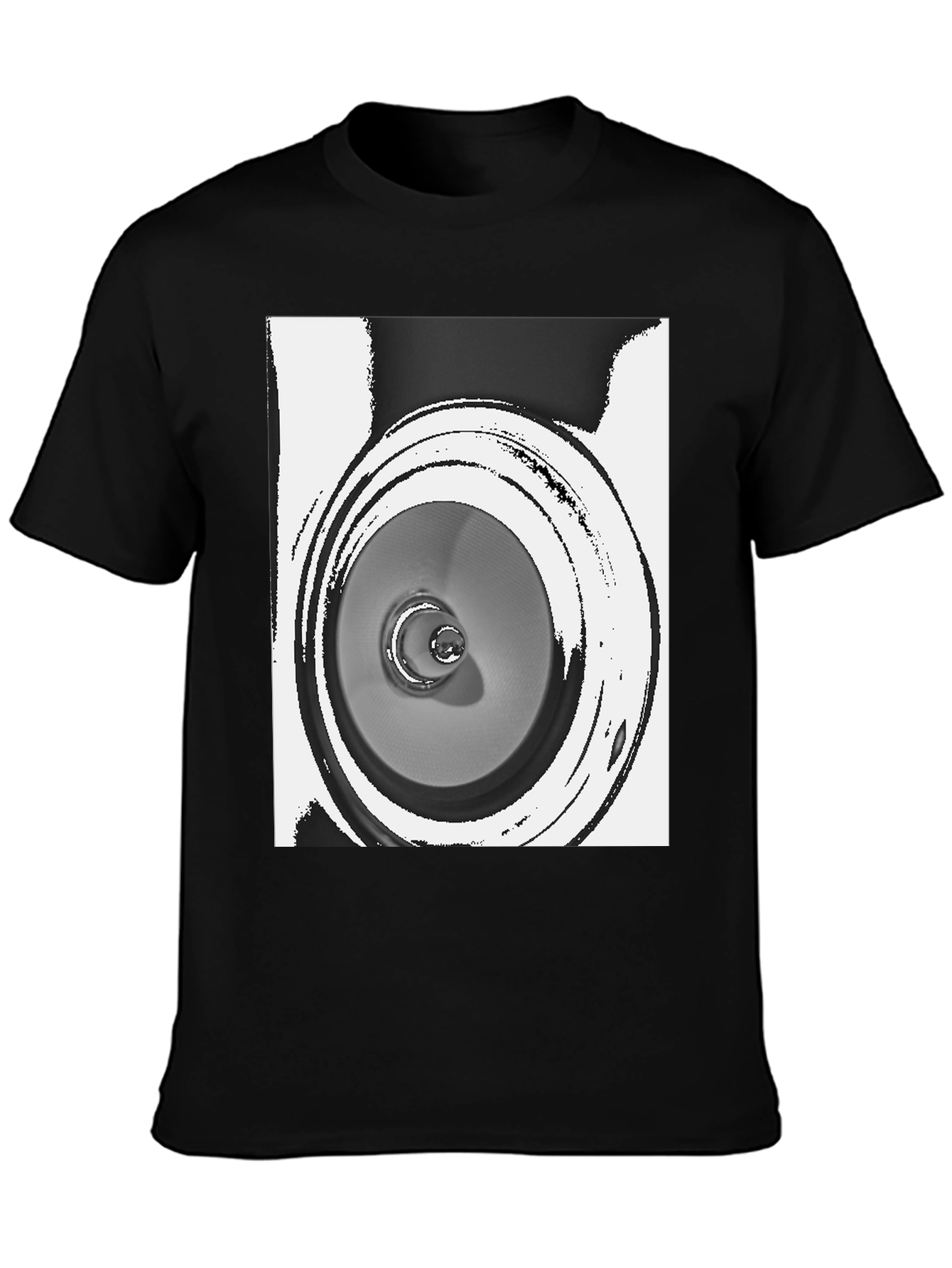 Abstract Speaker Graphic Tee - Unique Design