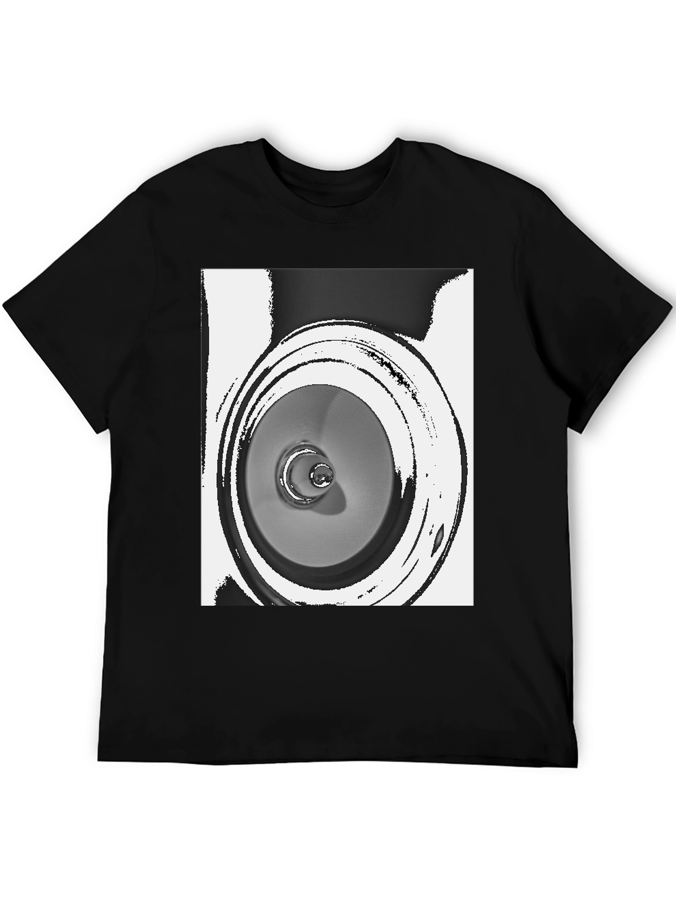 Abstract Speaker Graphic Tee - Unique Design