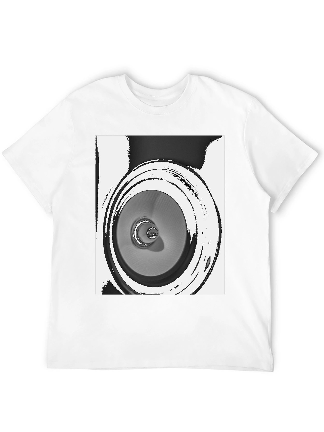 Abstract Speaker Graphic Tee - Unique Design