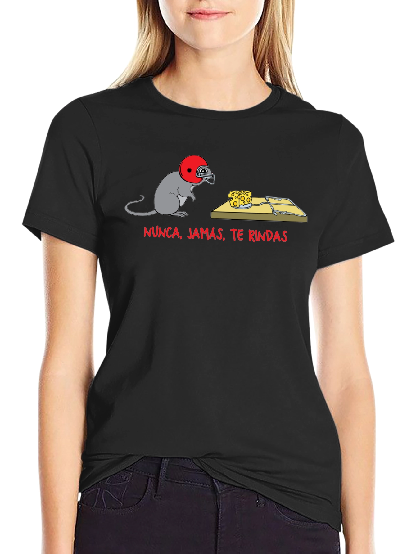 Motivational Never Give Up Mouse T-Shirt