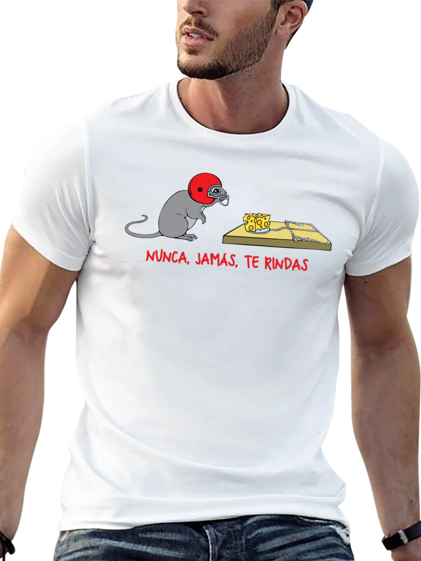 Motivational Never Give Up Mouse T-Shirt