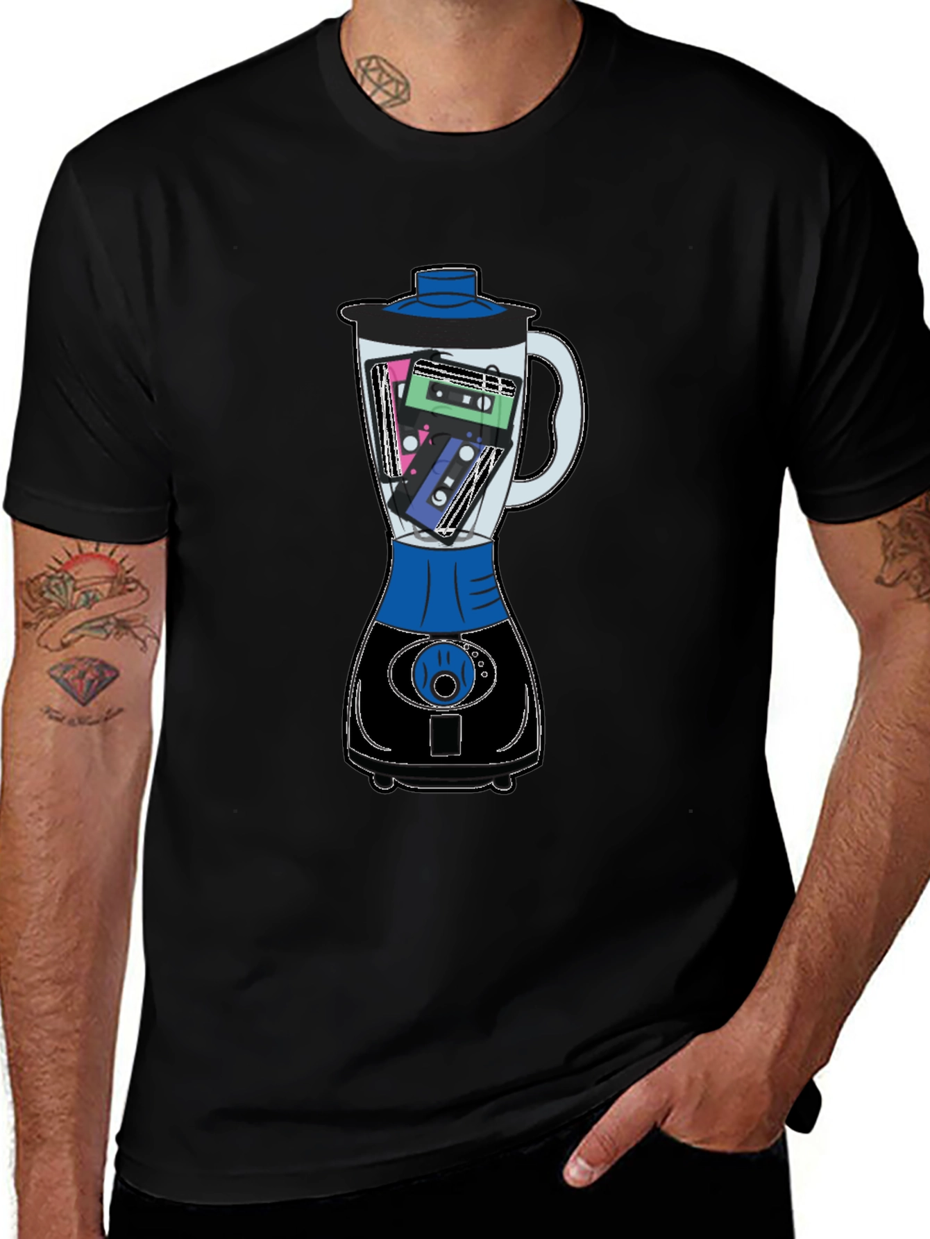 Retro Mix Tape Blender Graphic Tee