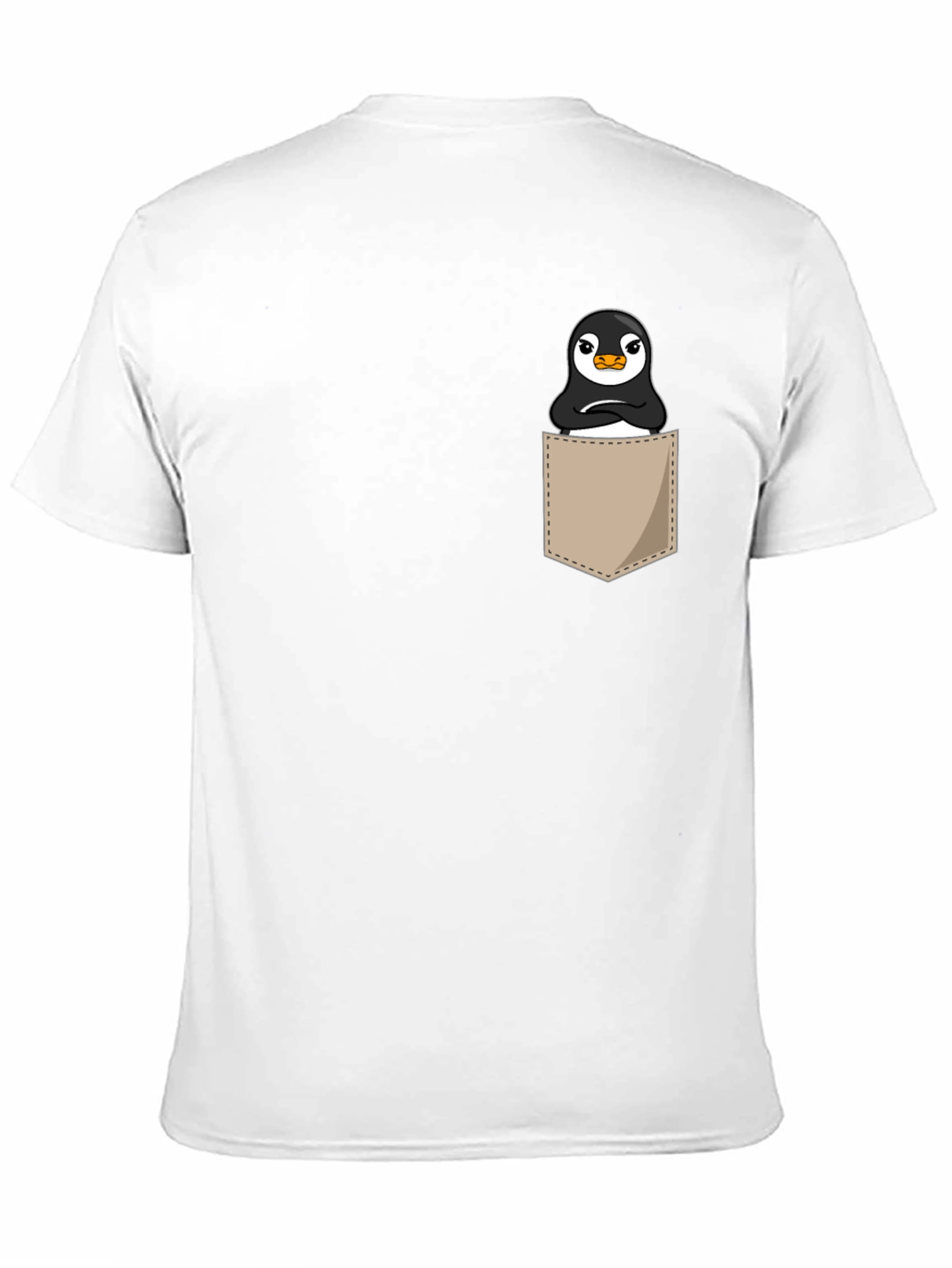 Penguin Pocket Black T-Shirt