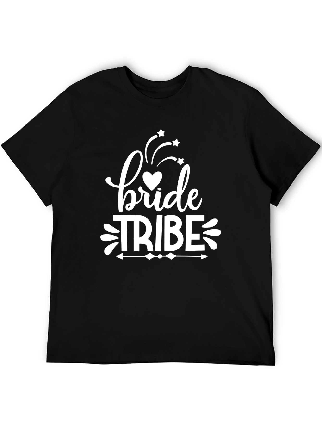 Bride Tribe Graphic Tee - Black Crew Neck