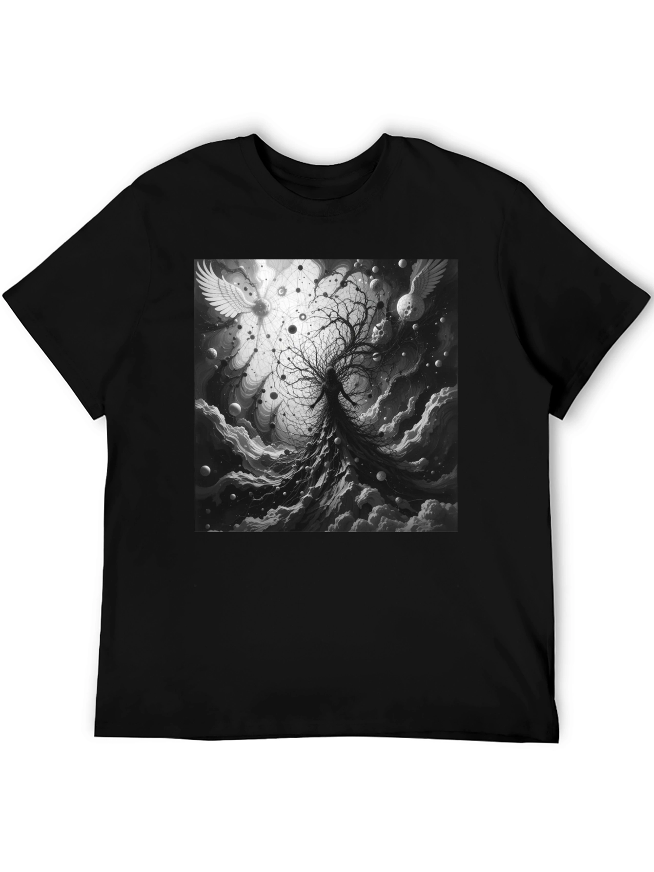 Celestial Tree Graphic Tee - Cosmic Dreamscape
