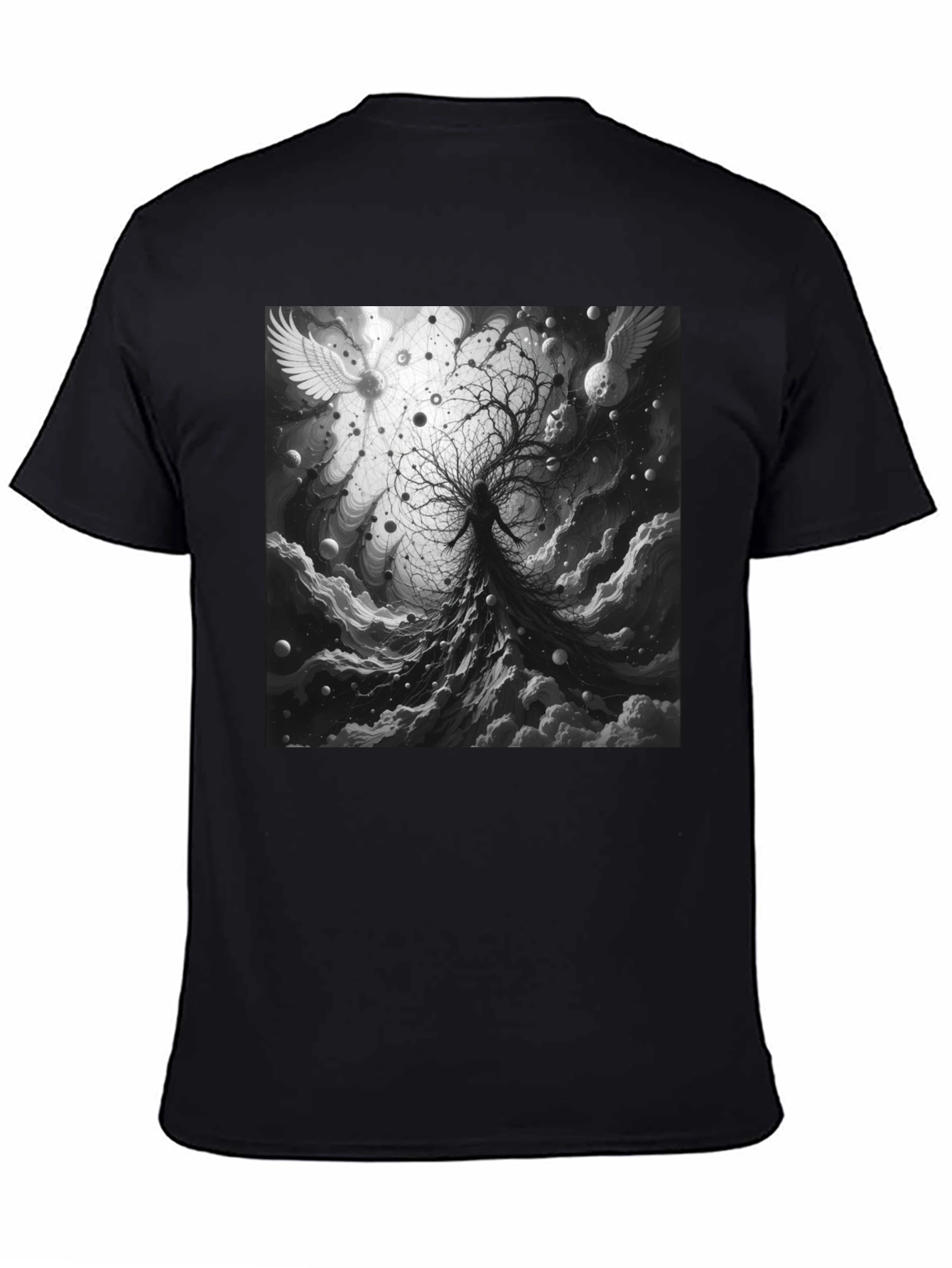 Celestial Tree Graphic Tee - Cosmic Dreamscape