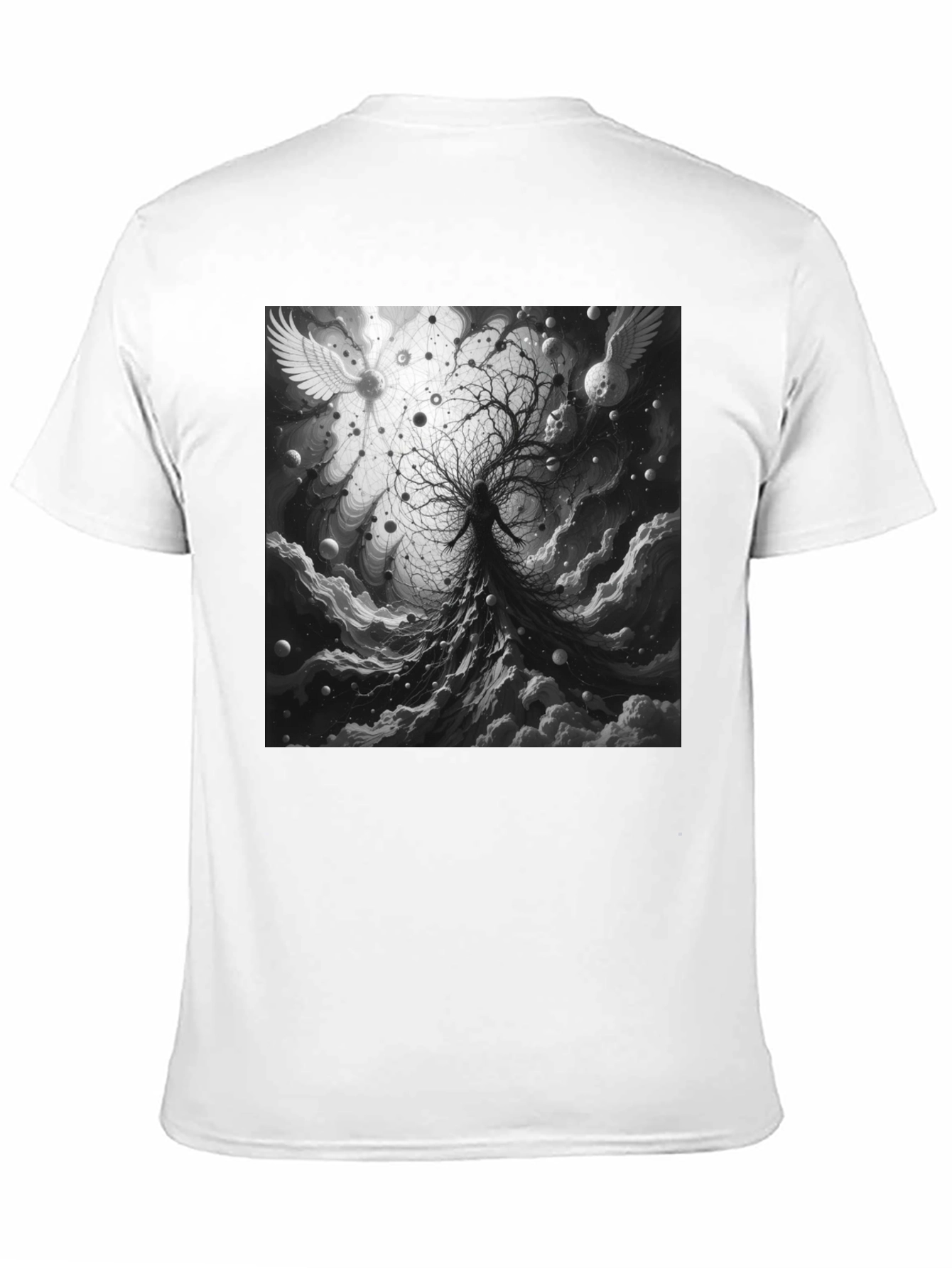 Celestial Tree Graphic Tee - Cosmic Dreamscape