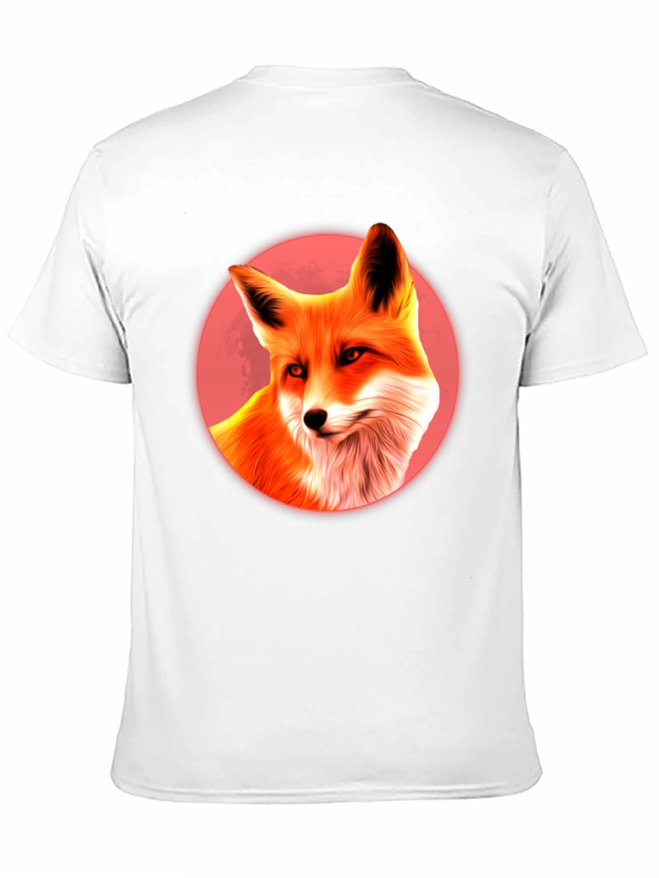 Fox in Red Circle T-Shirt - Graphic Tee