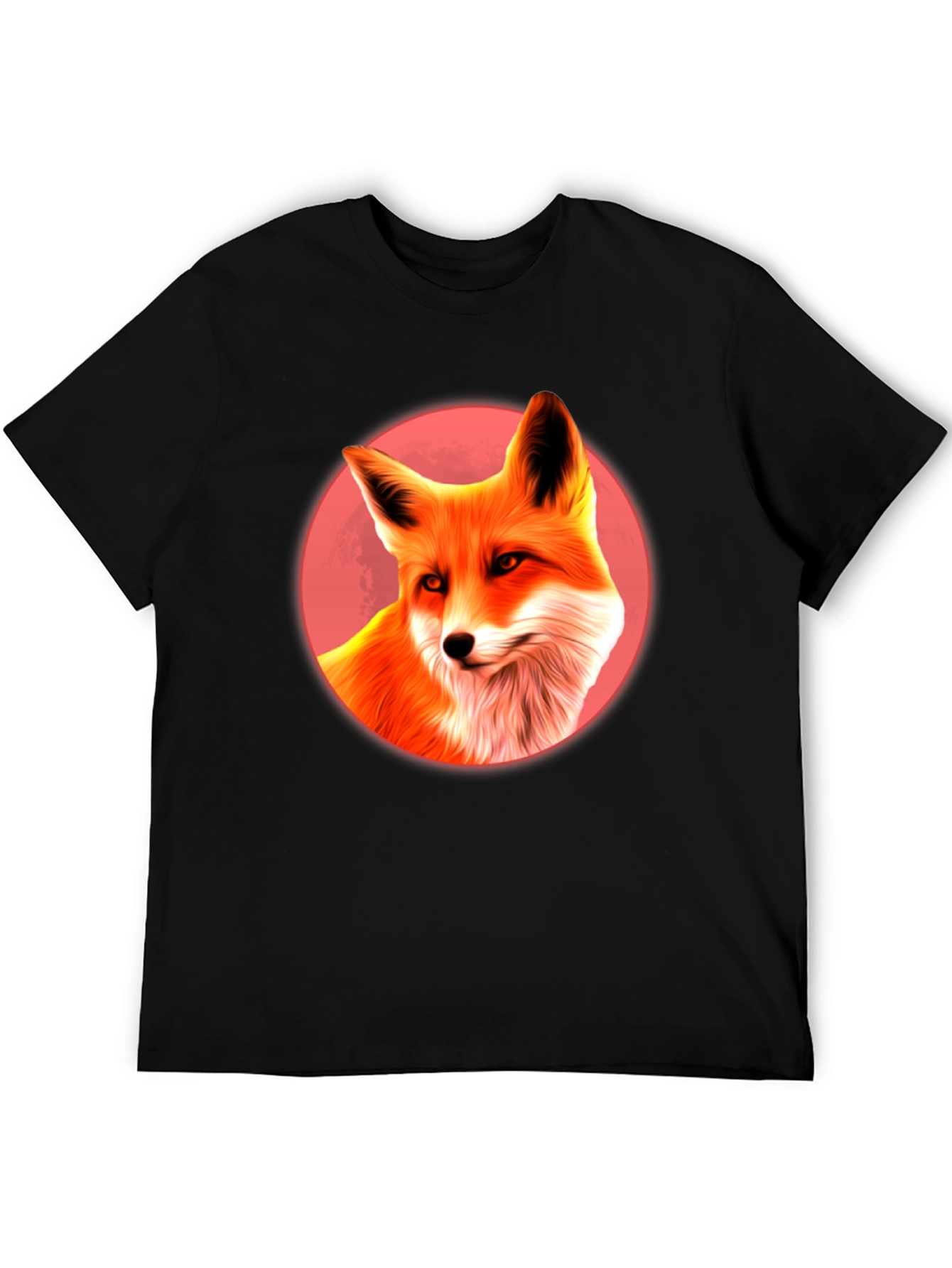 Fox in Red Circle T-Shirt - Graphic Tee