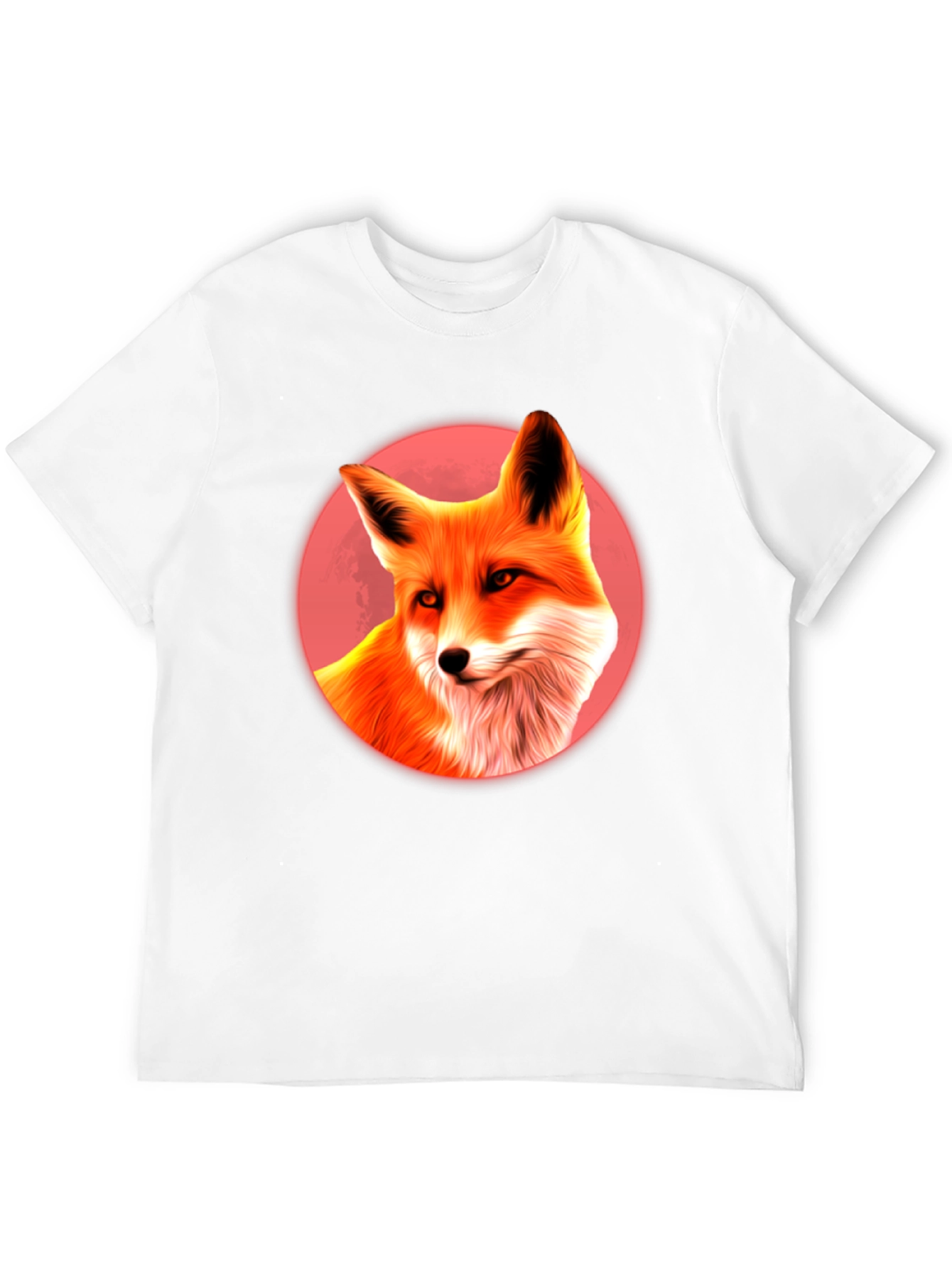 Fox in Red Circle T-Shirt - Graphic Tee