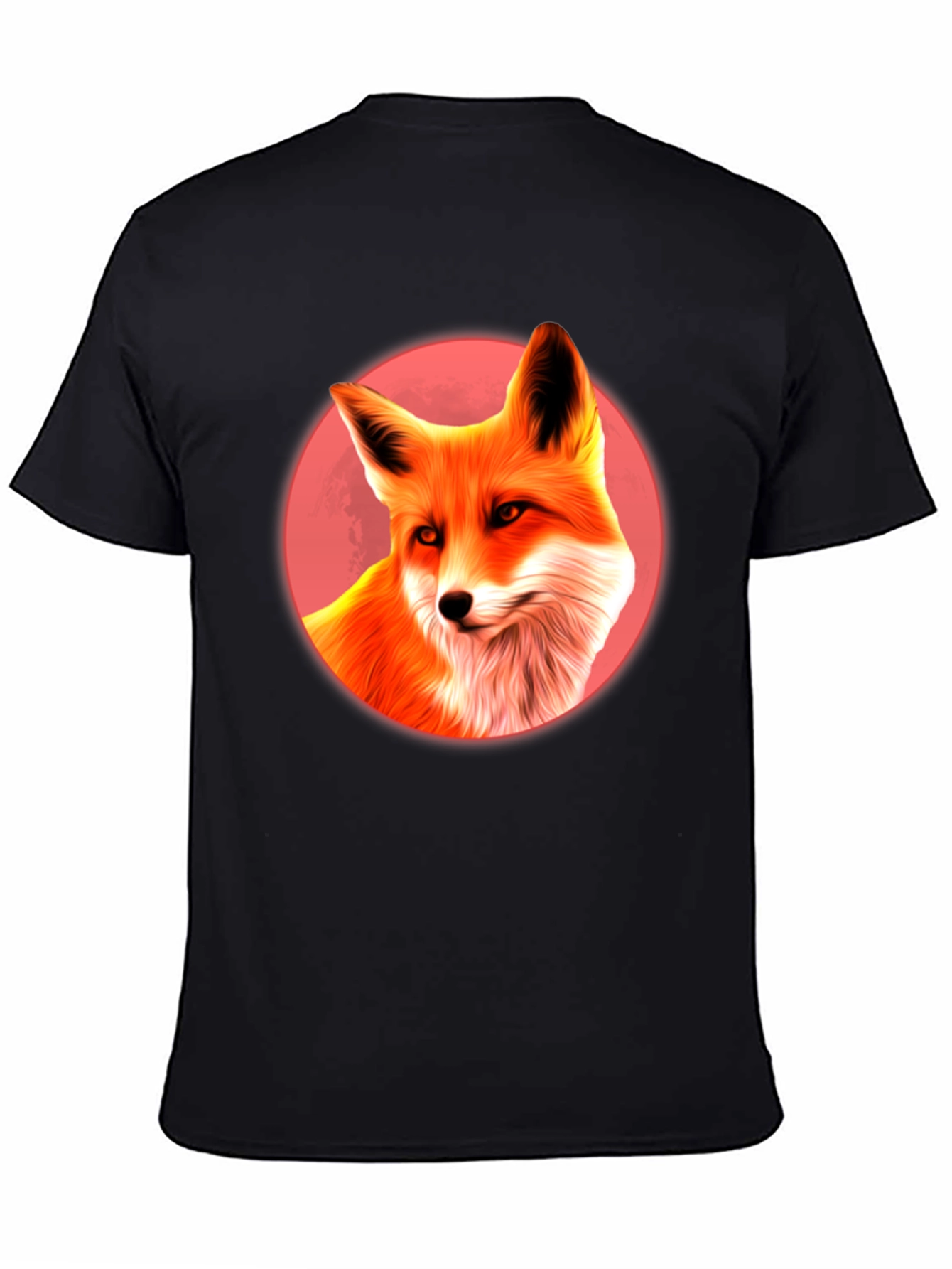 Fox in Red Circle T-Shirt - Graphic Tee
