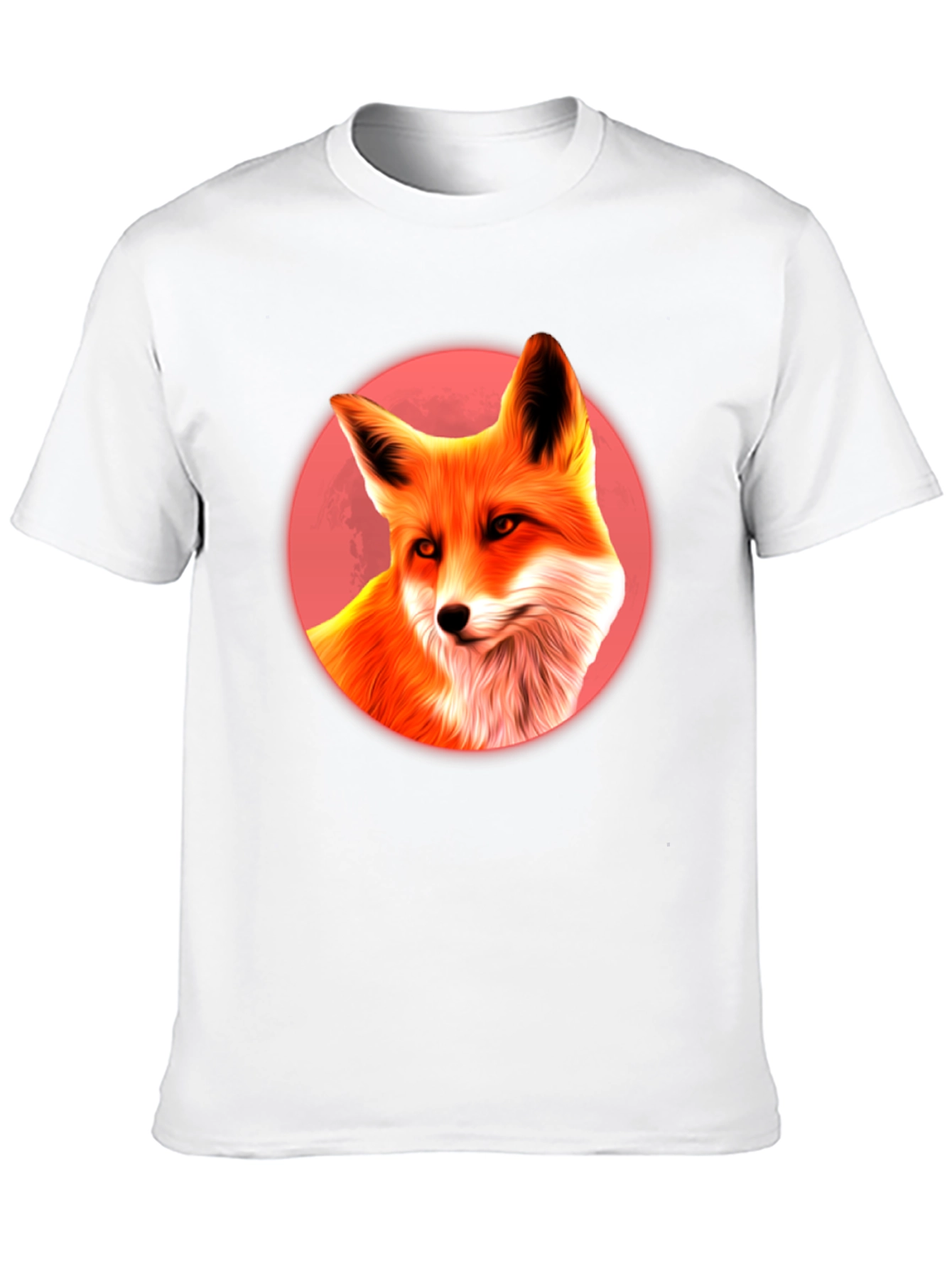 Fox in Red Circle T-Shirt - Graphic Tee