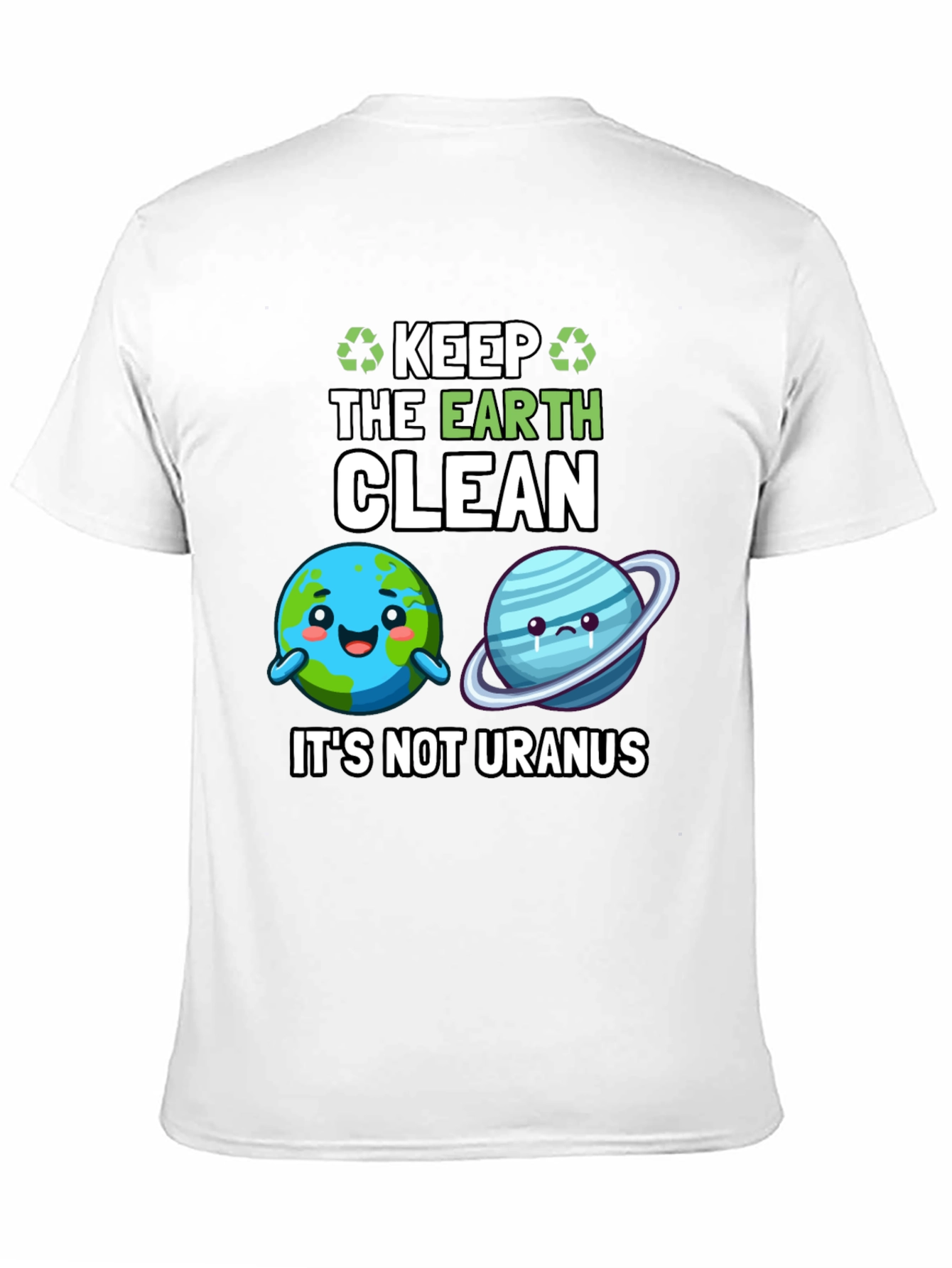 Keep the Earth Clean Black Graphic Tee