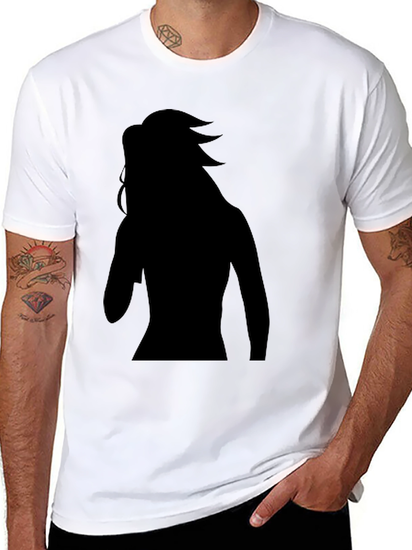Silhouette Graphic Print T-Shirt