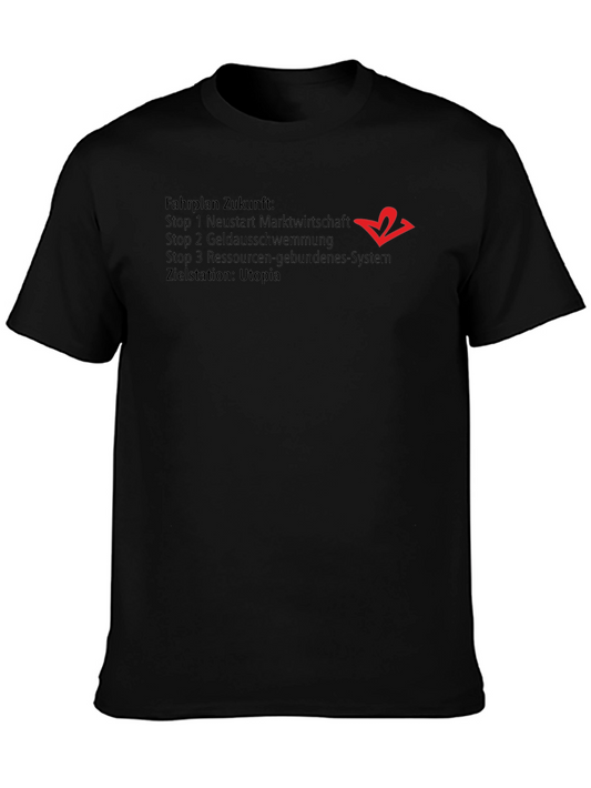 Fahrplan Zukunft Utopia Black T-Shirt