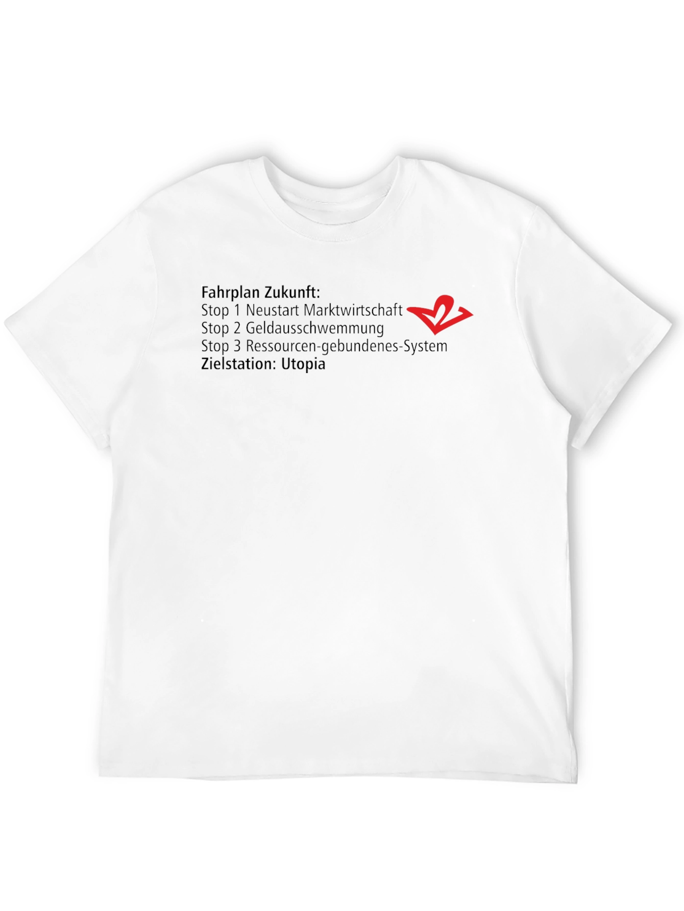 Fahrplan Zukunft Utopia Black T-Shirt