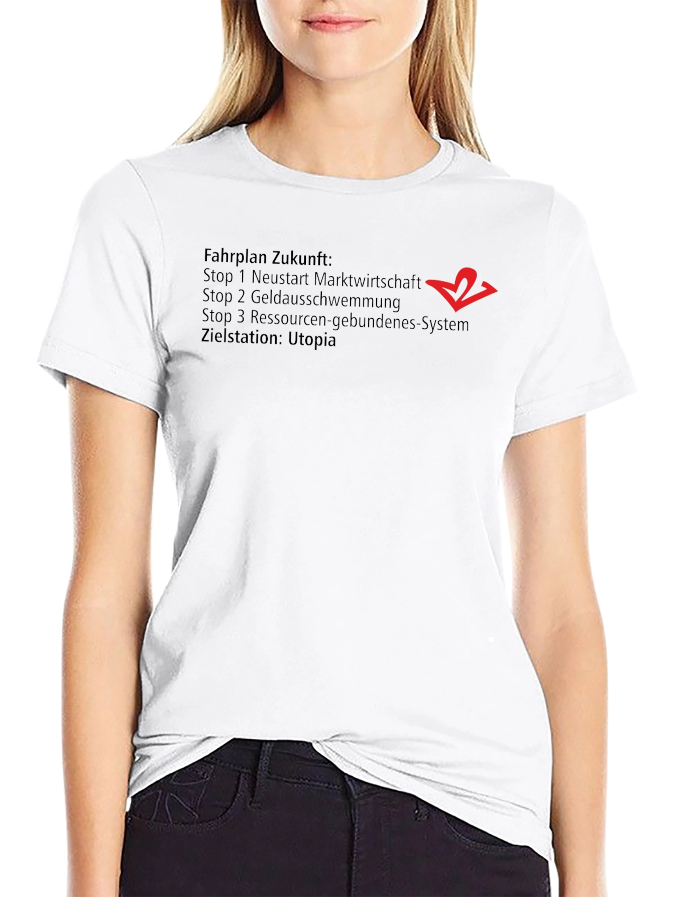 Fahrplan Zukunft Utopia Black T-Shirt