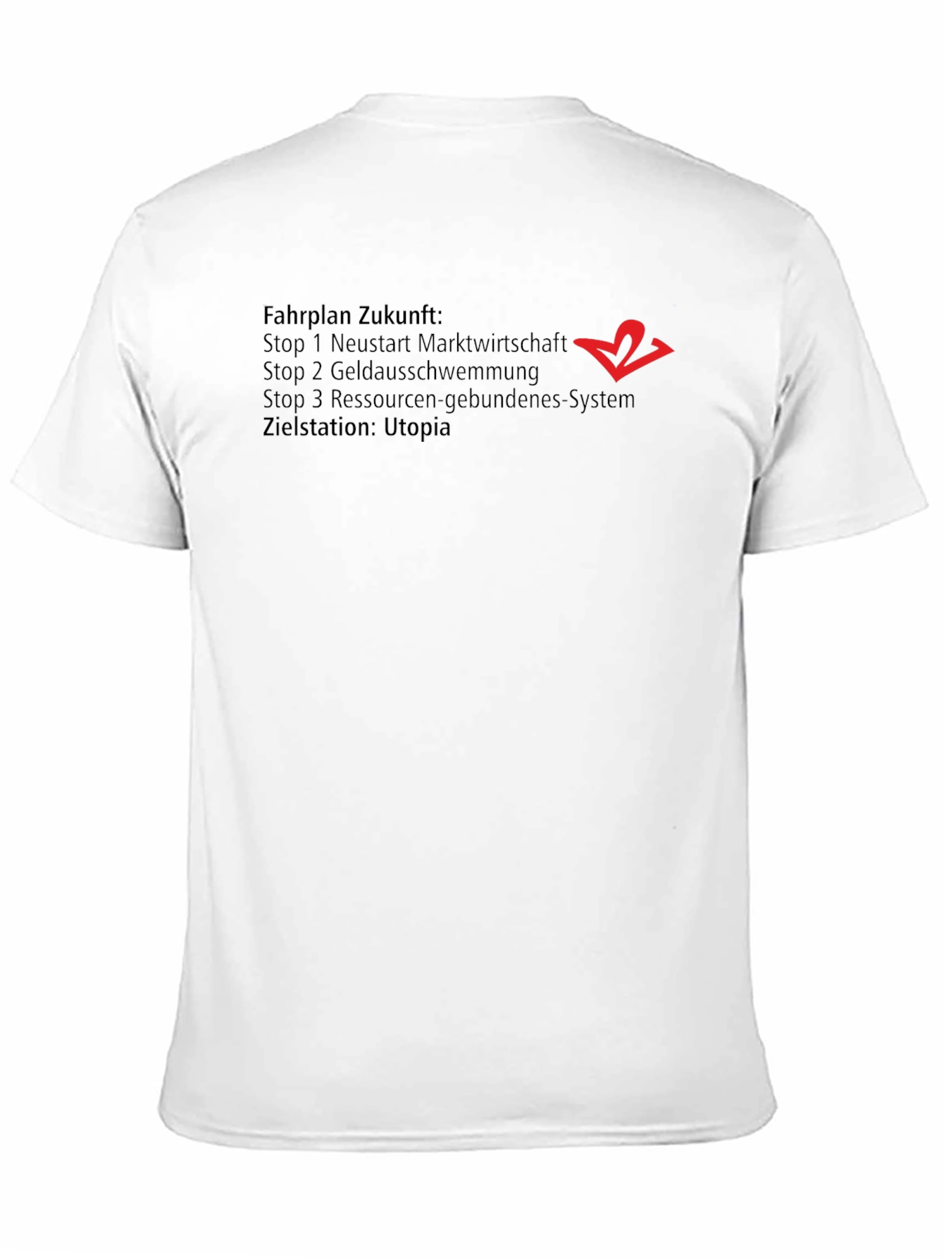 Fahrplan Zukunft Utopia Black T-Shirt