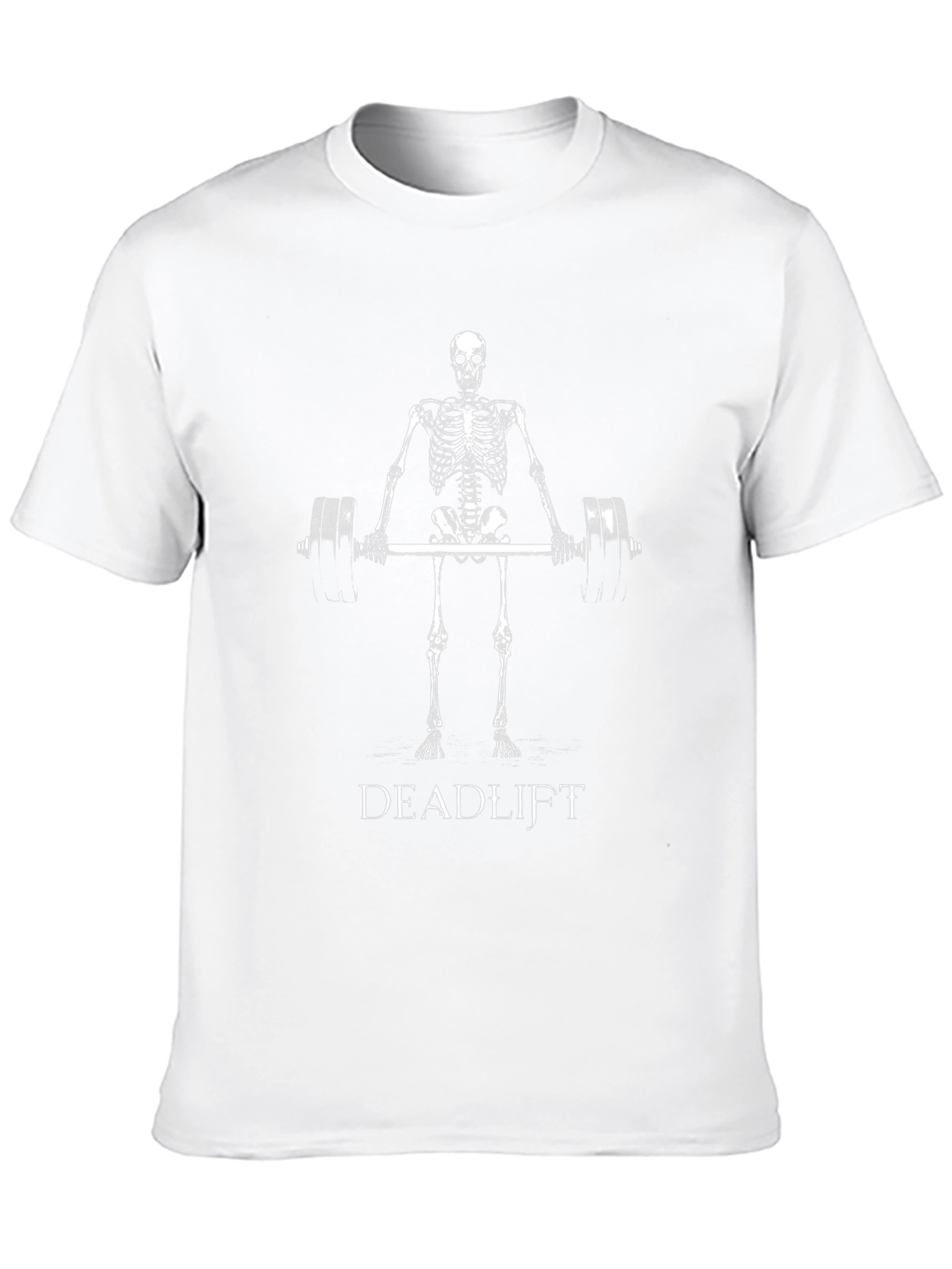 Skeleton Deadlift T-Shirt - Weightlifting Gym Tee