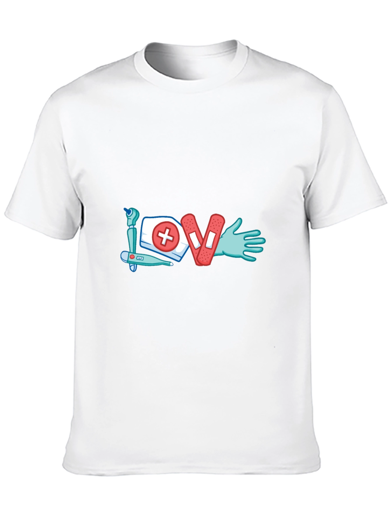 Love Nursing T-Shirt - Black Graphic Tee