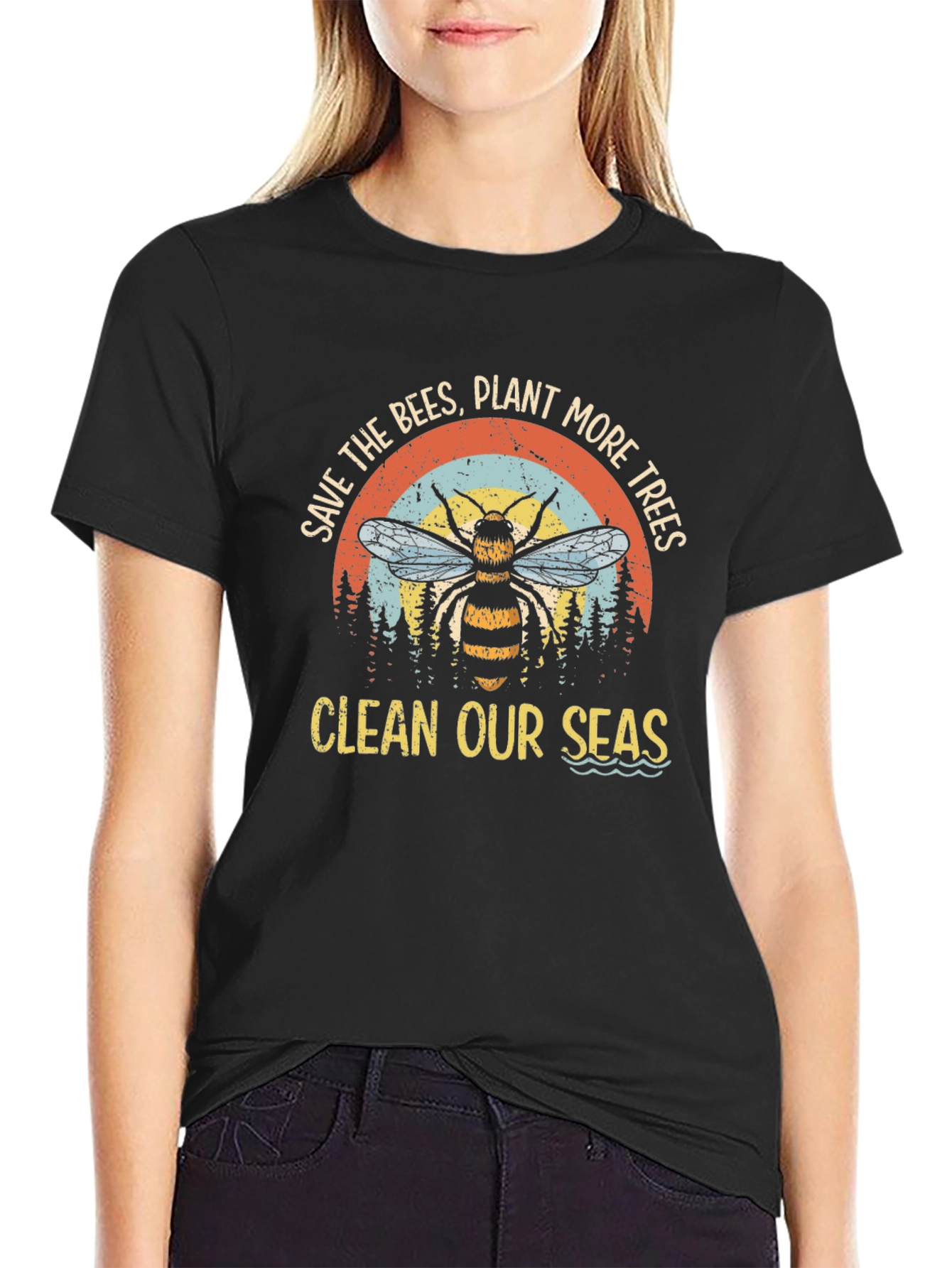 Save The Bees T-Shirt - Plant More Trees