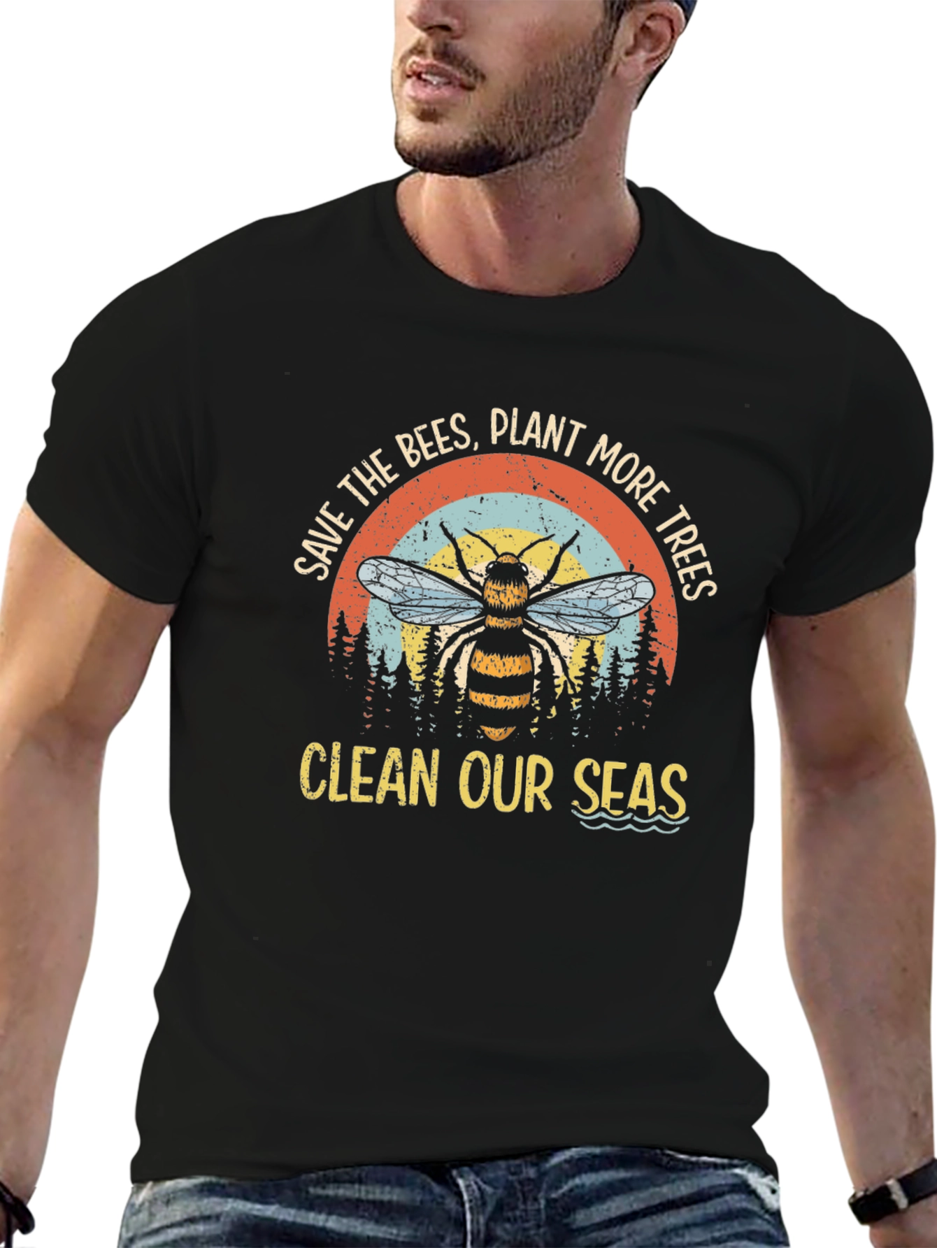 Save The Bees T-Shirt - Plant More Trees