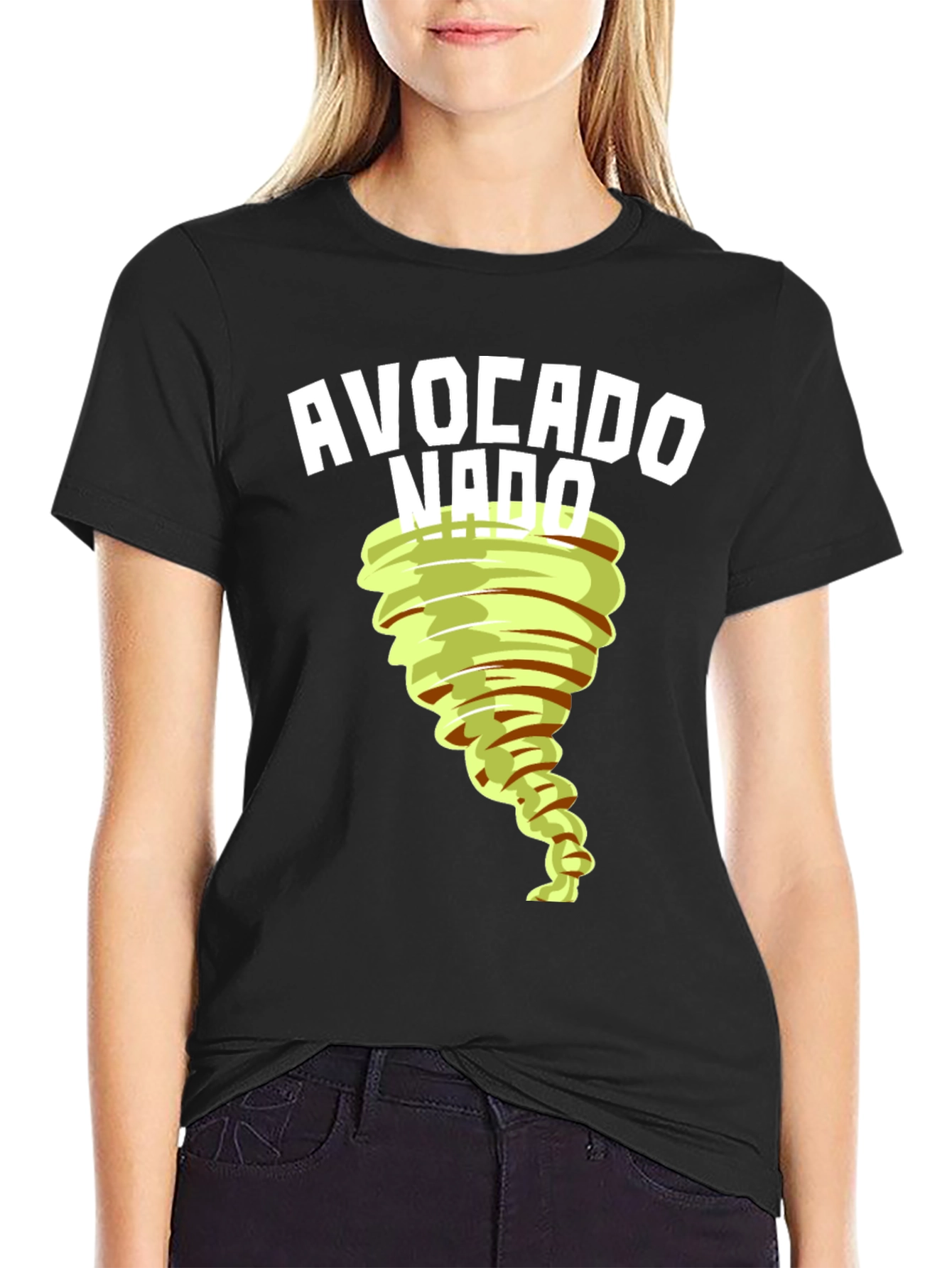 Avocado Tornado Graphic T-Shirt - Unique Design