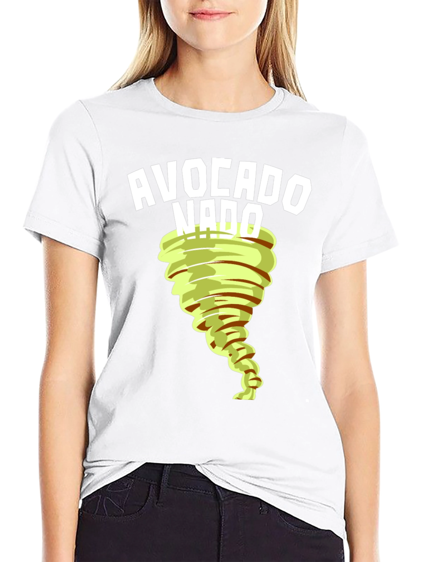 Avocado Tornado Graphic T-Shirt - Unique Design