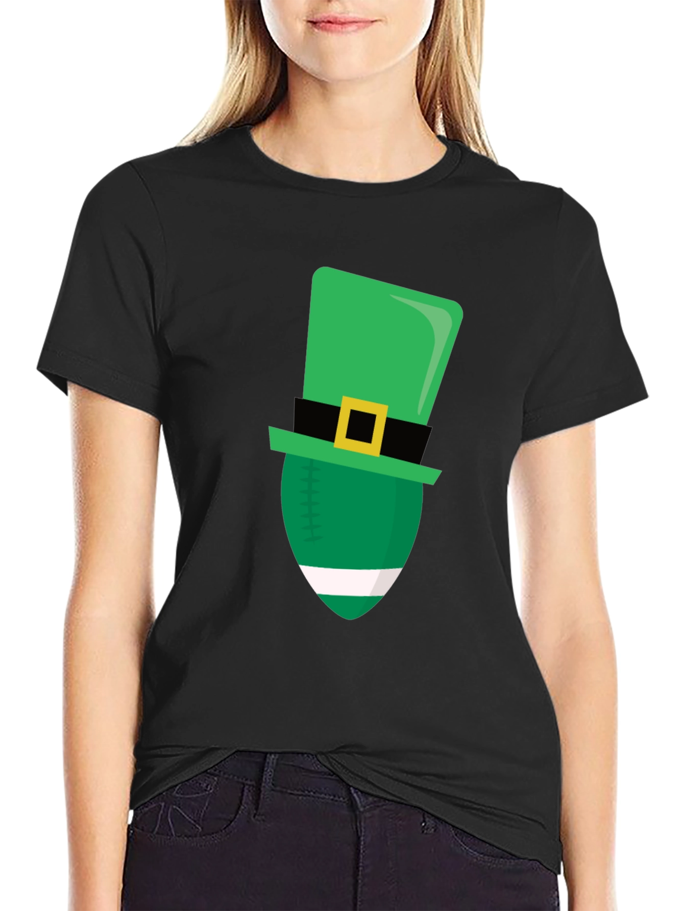 St. Patricks Day Football T-Shirt