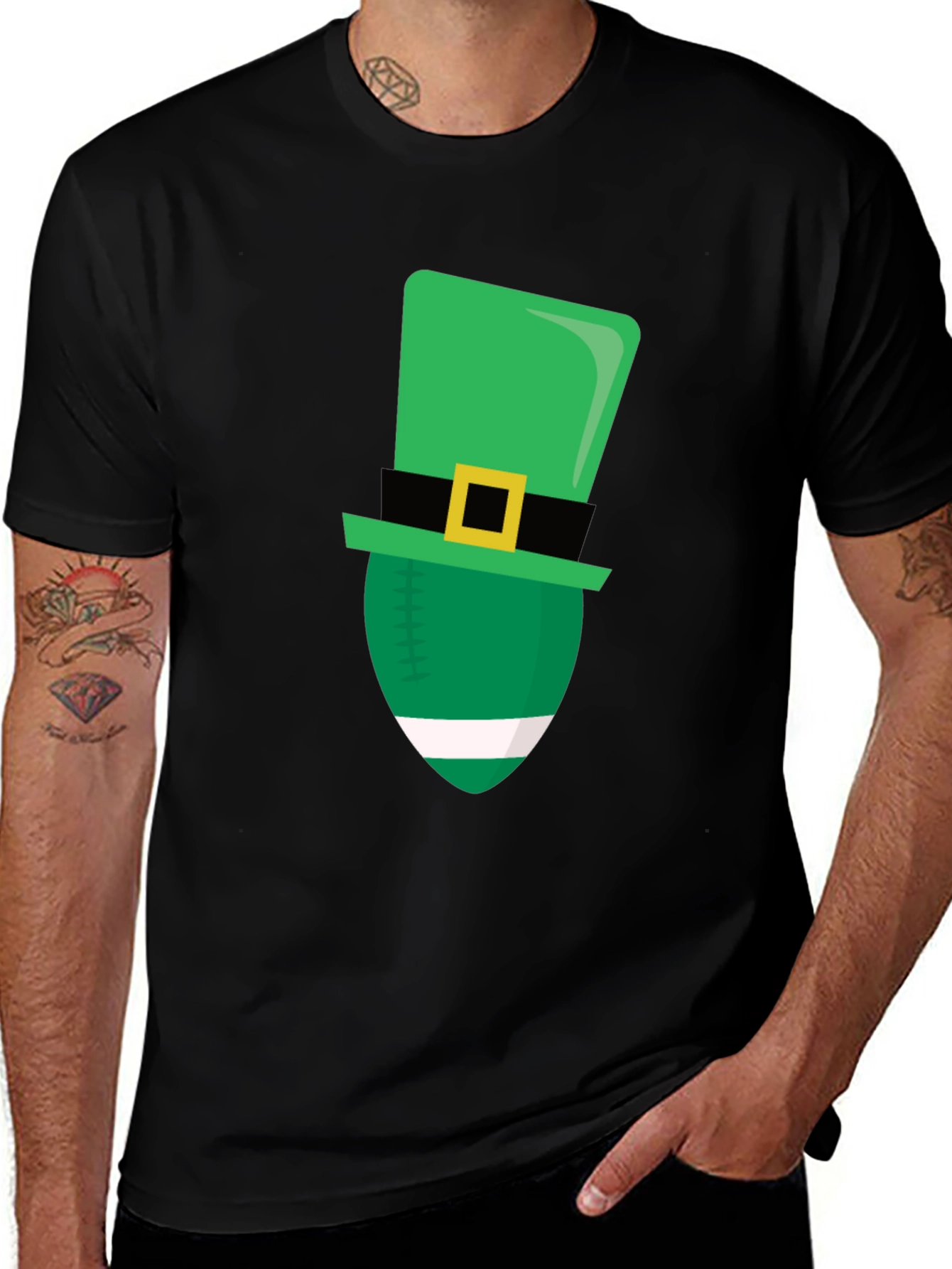 St. Patricks Day Football T-Shirt