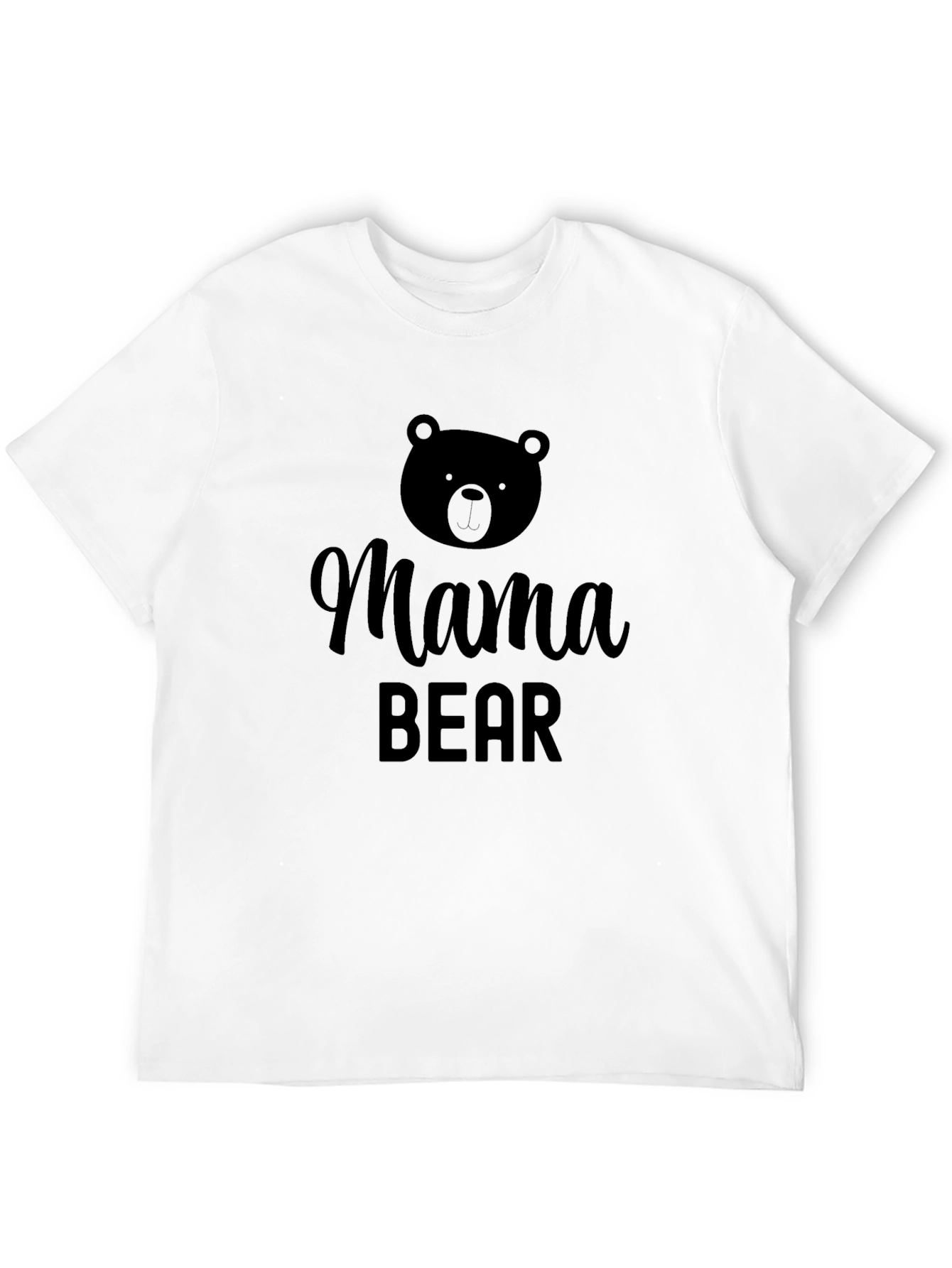 Mama Bear Graphic Tee - Soft Cotton Blend T-Shirt