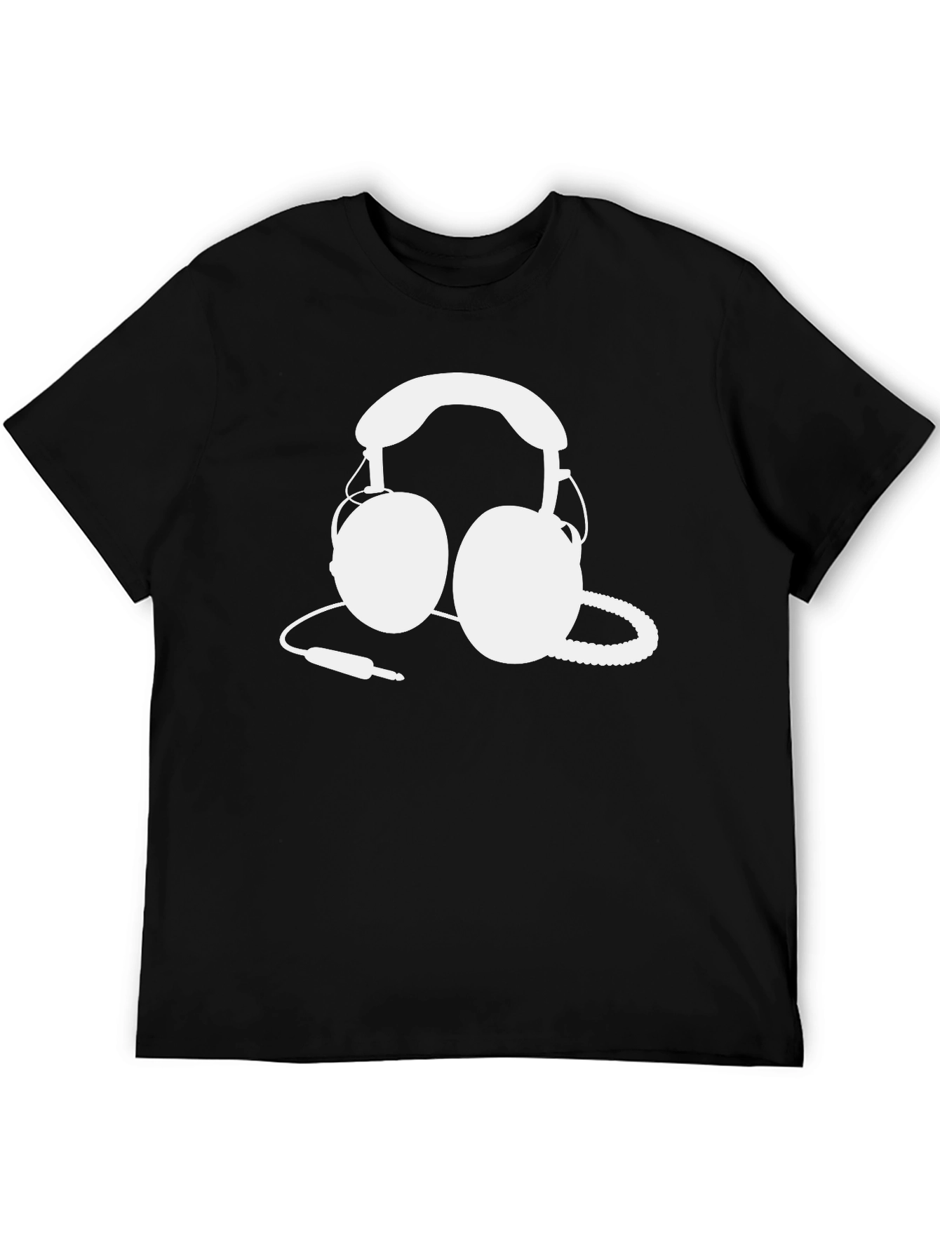 Headphone Graphic Tee - Black
