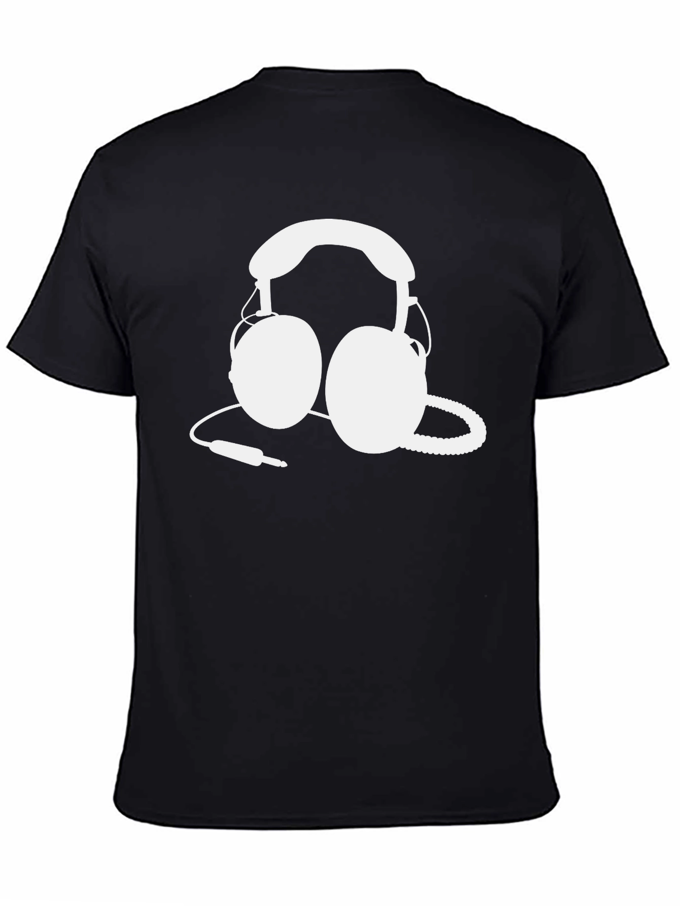 Headphone Graphic Tee - Black