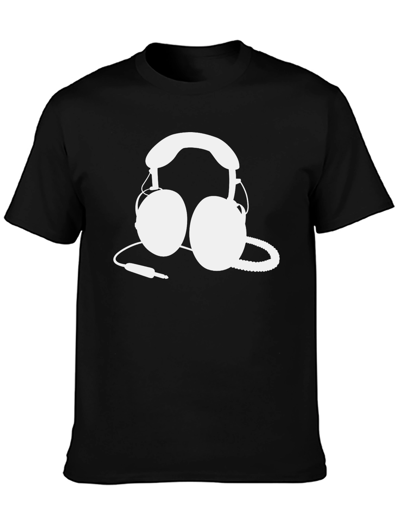Headphone Graphic Tee - Black