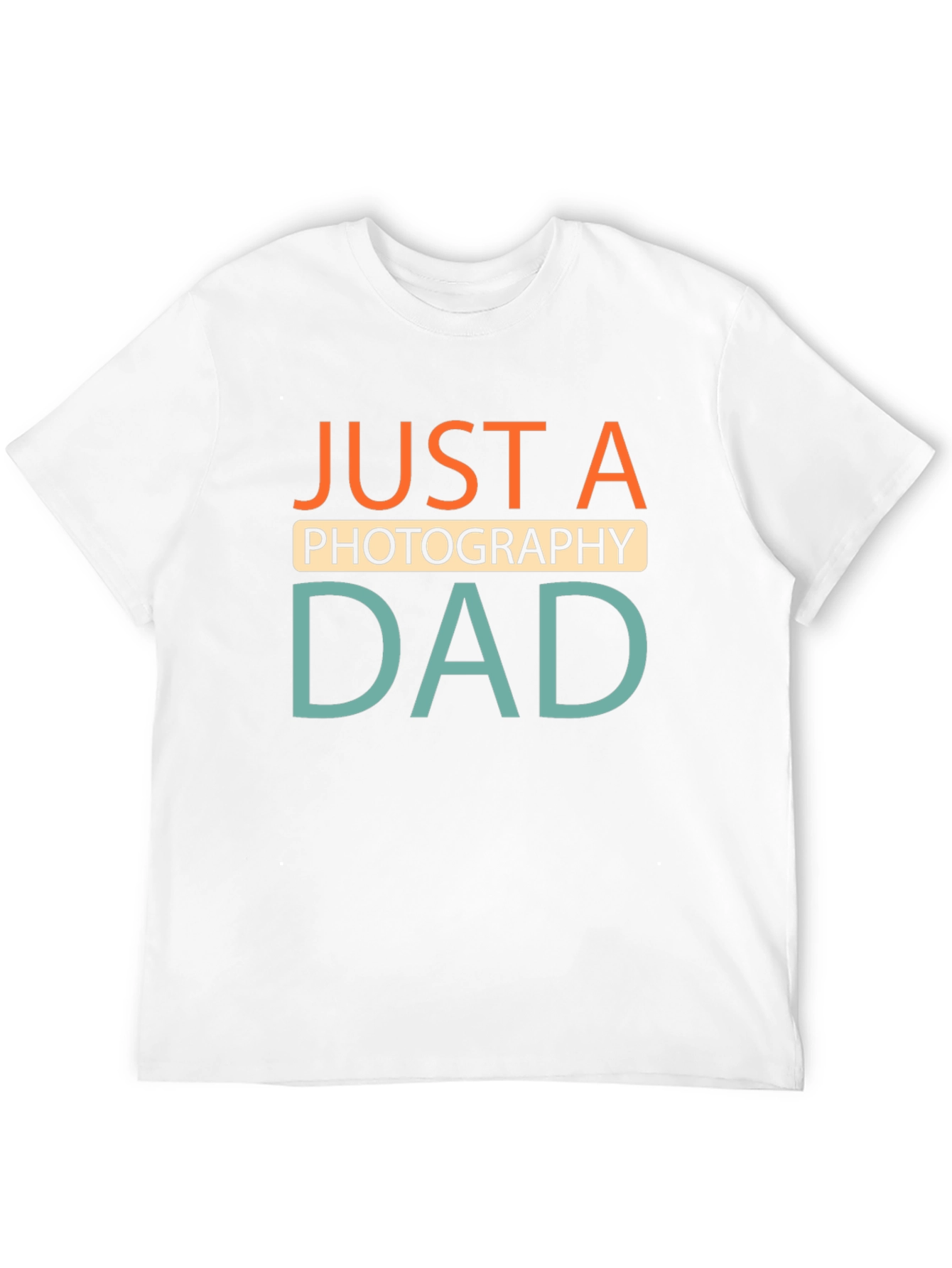 Just A Photography Dad Black T-Shirt
