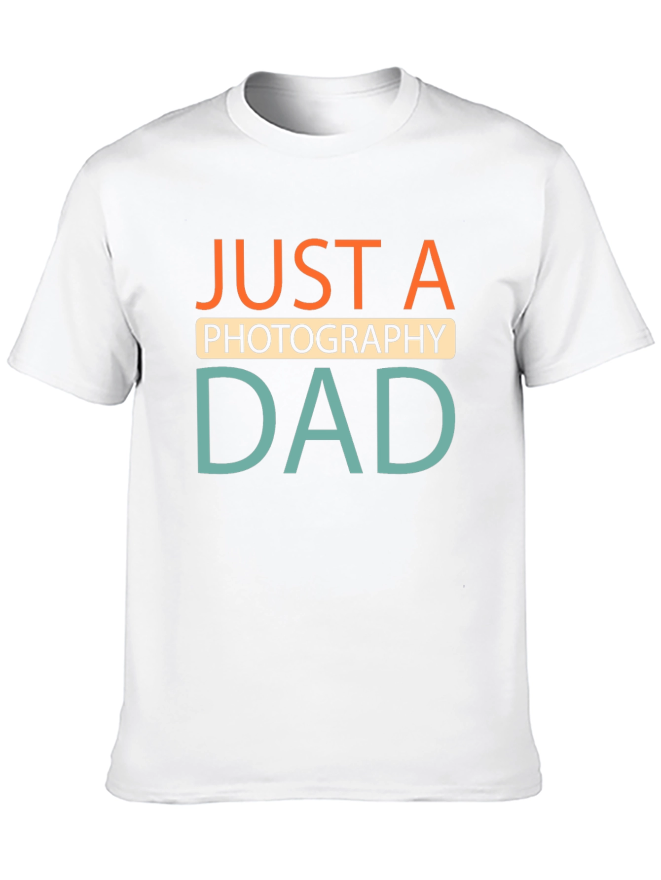 Just A Photography Dad Black T-Shirt