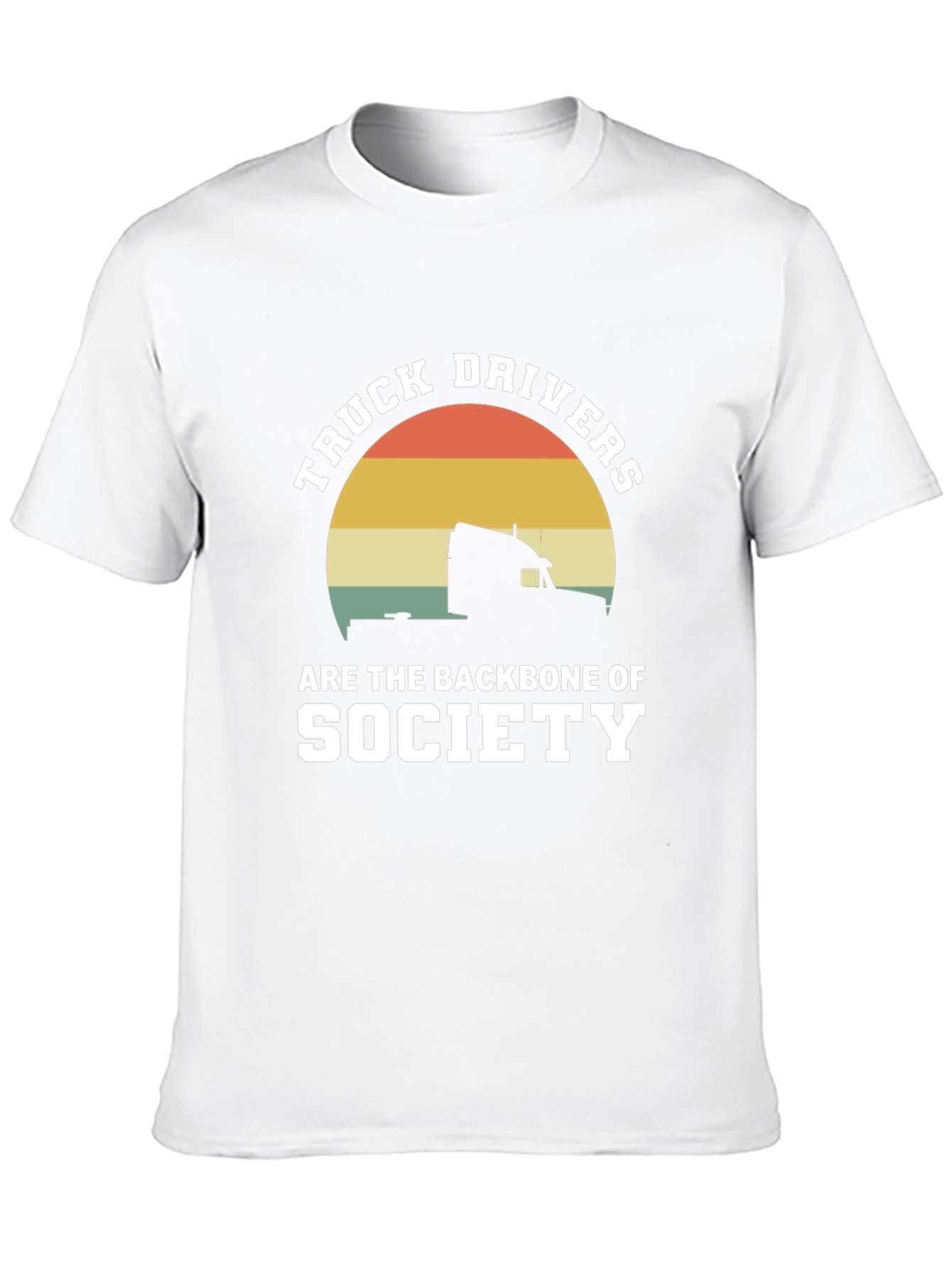 Truck Drivers Backbone Society Black Graphic Tee