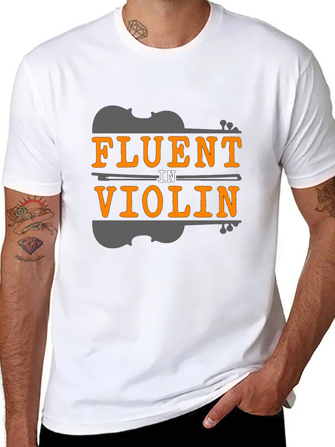 Fluent in Violin T-Shirt - Music Lover Tee