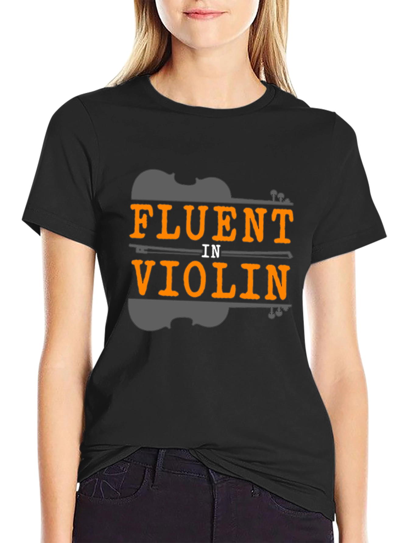Fluent in Violin T-Shirt - Music Lover Tee