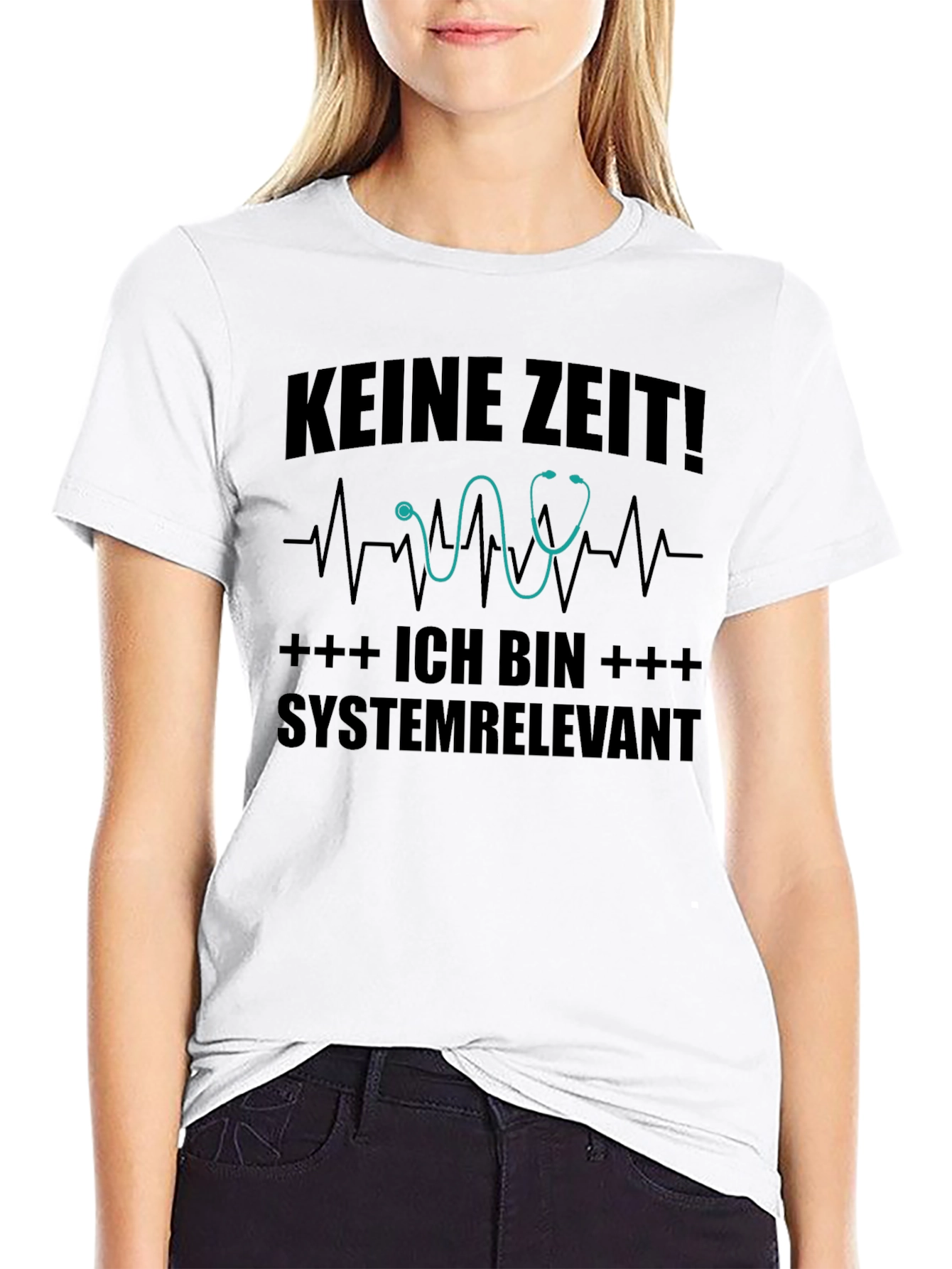 Systemrelevant Black T-Shirt - No Time!