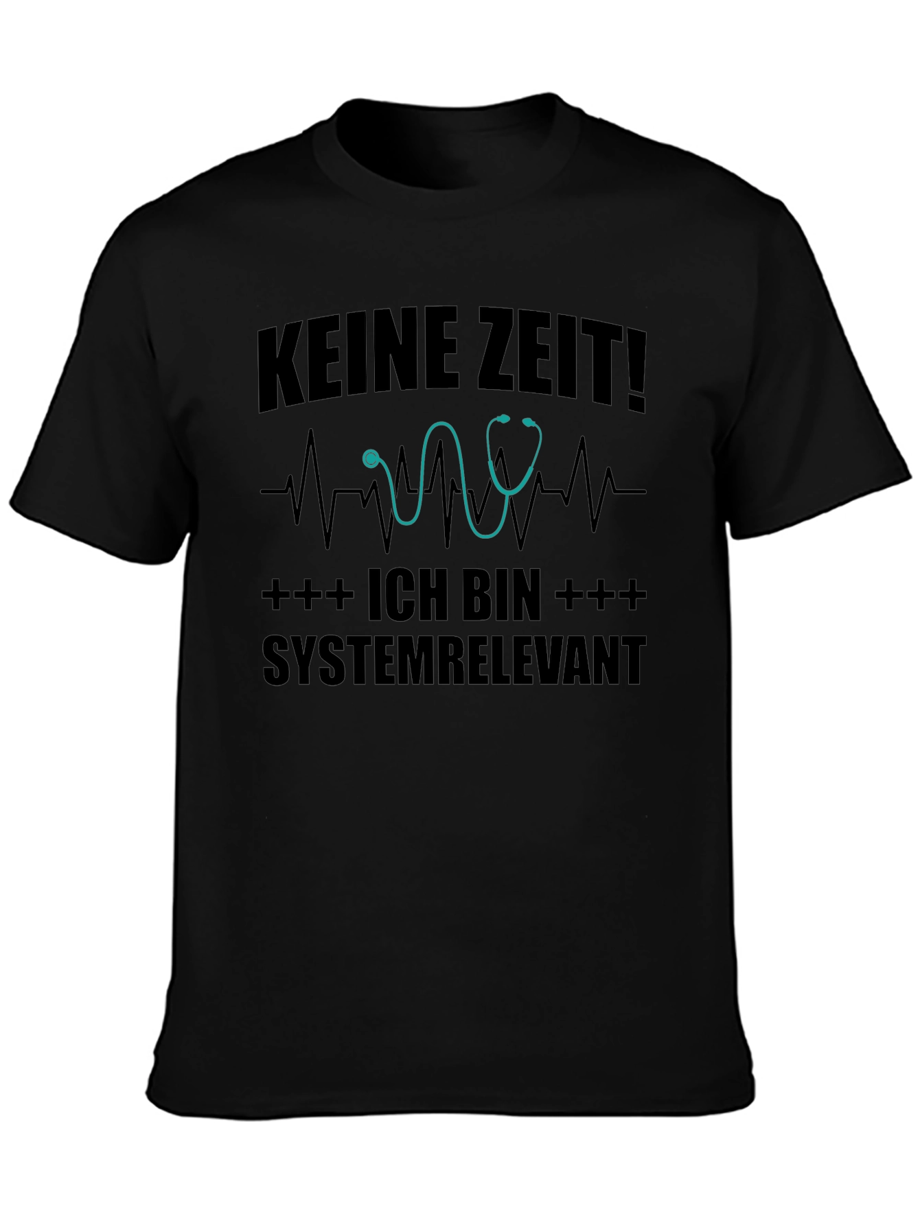 Systemrelevant Black T-Shirt - No Time!