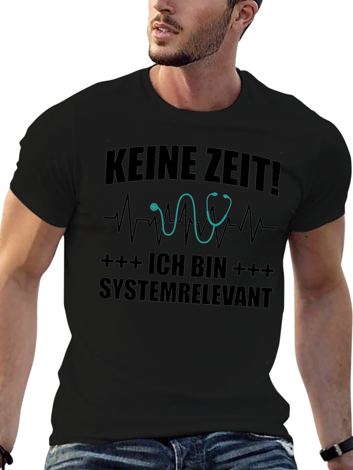 Systemrelevant Black T-Shirt - No Time!