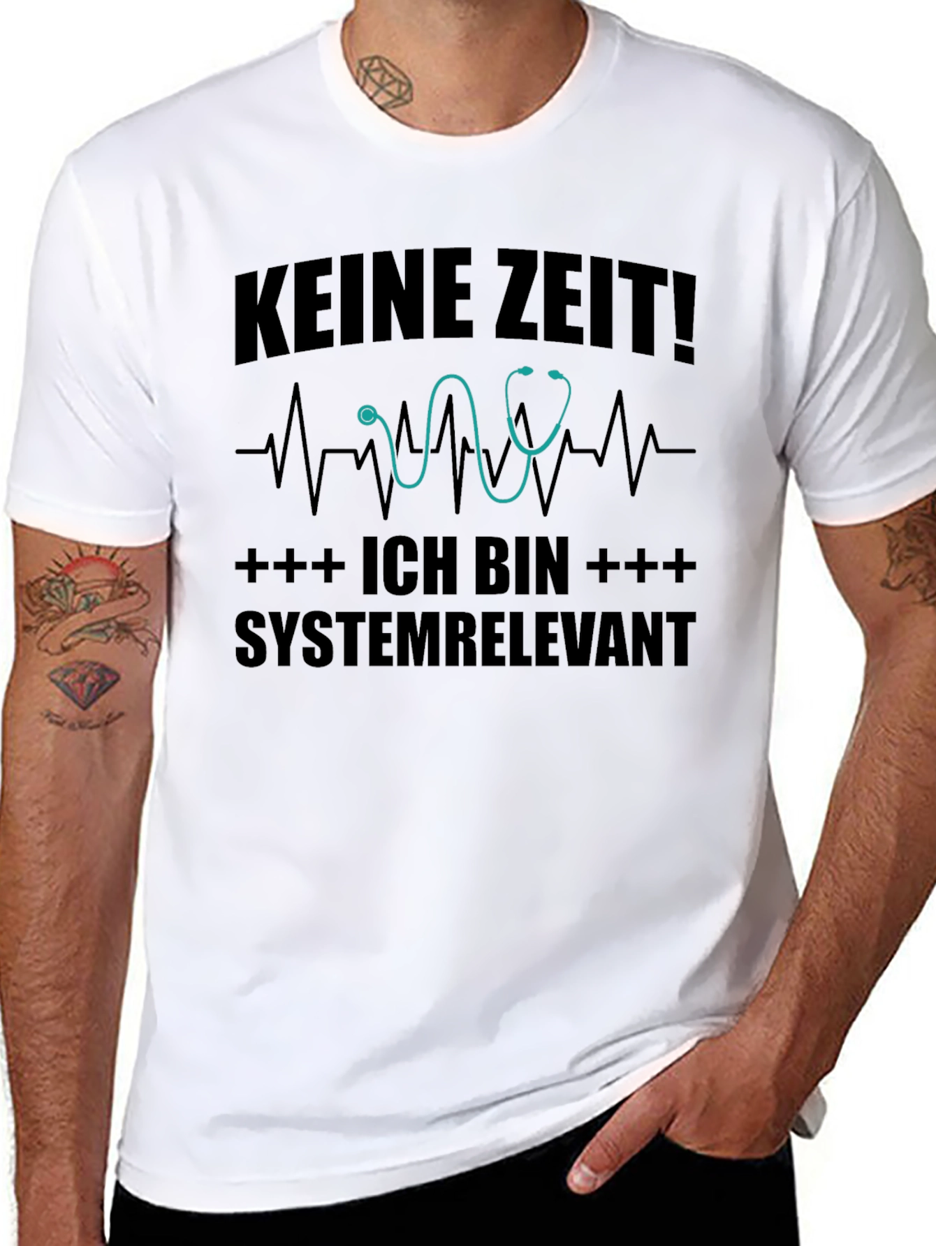 Systemrelevant Black T-Shirt - No Time!