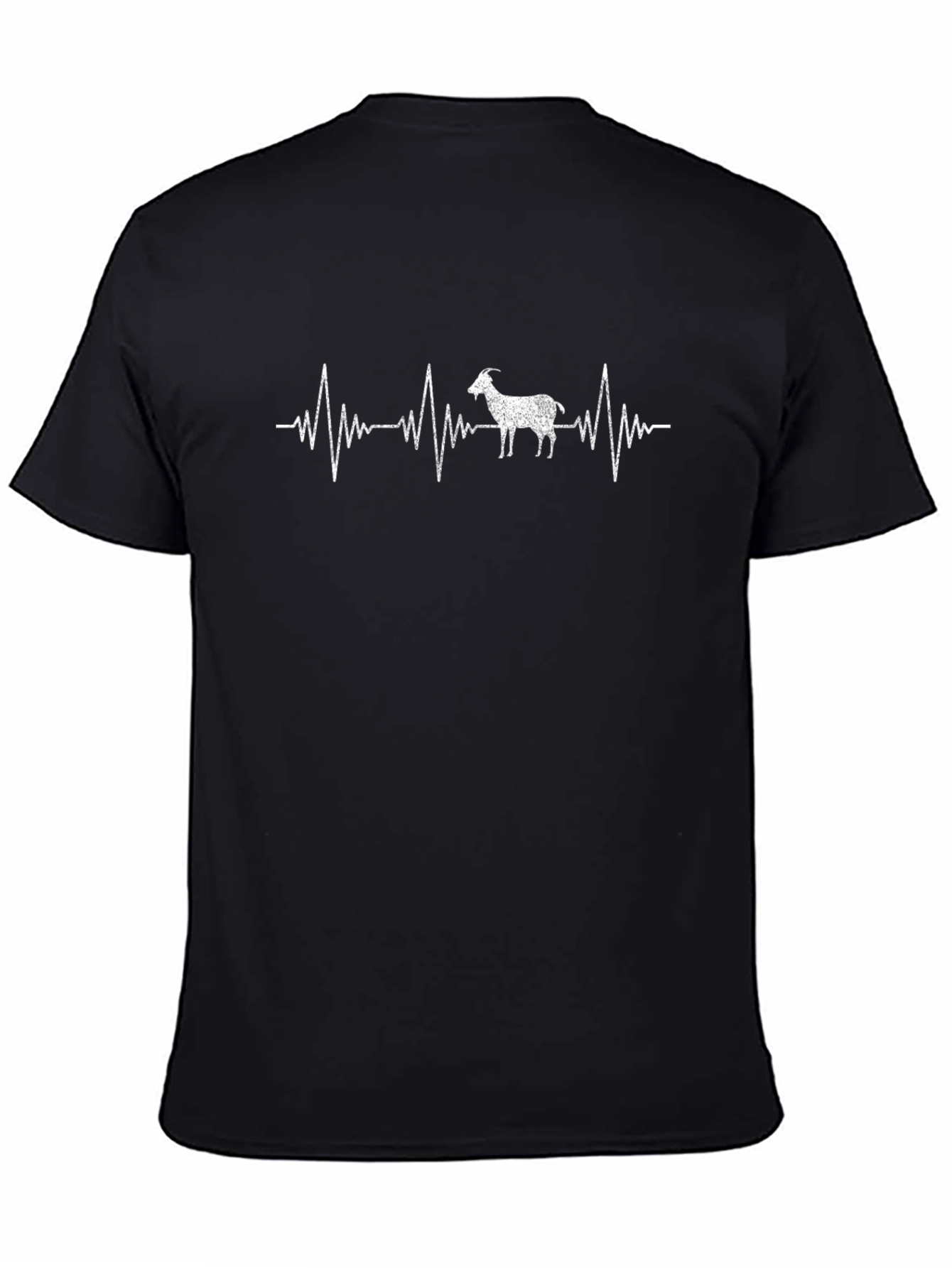 Goat Heartbeat T-Shirt - Black
