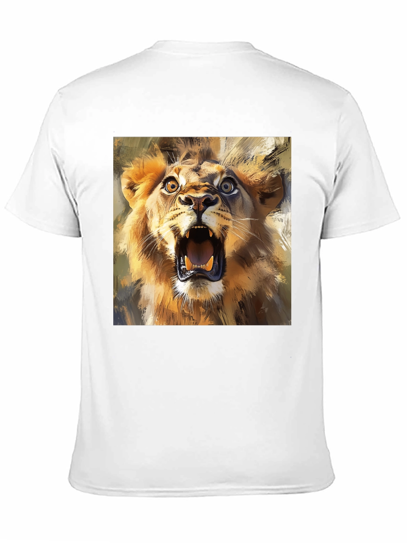 Roaring Lion Graphic Tee - Animal Print T-Shirt