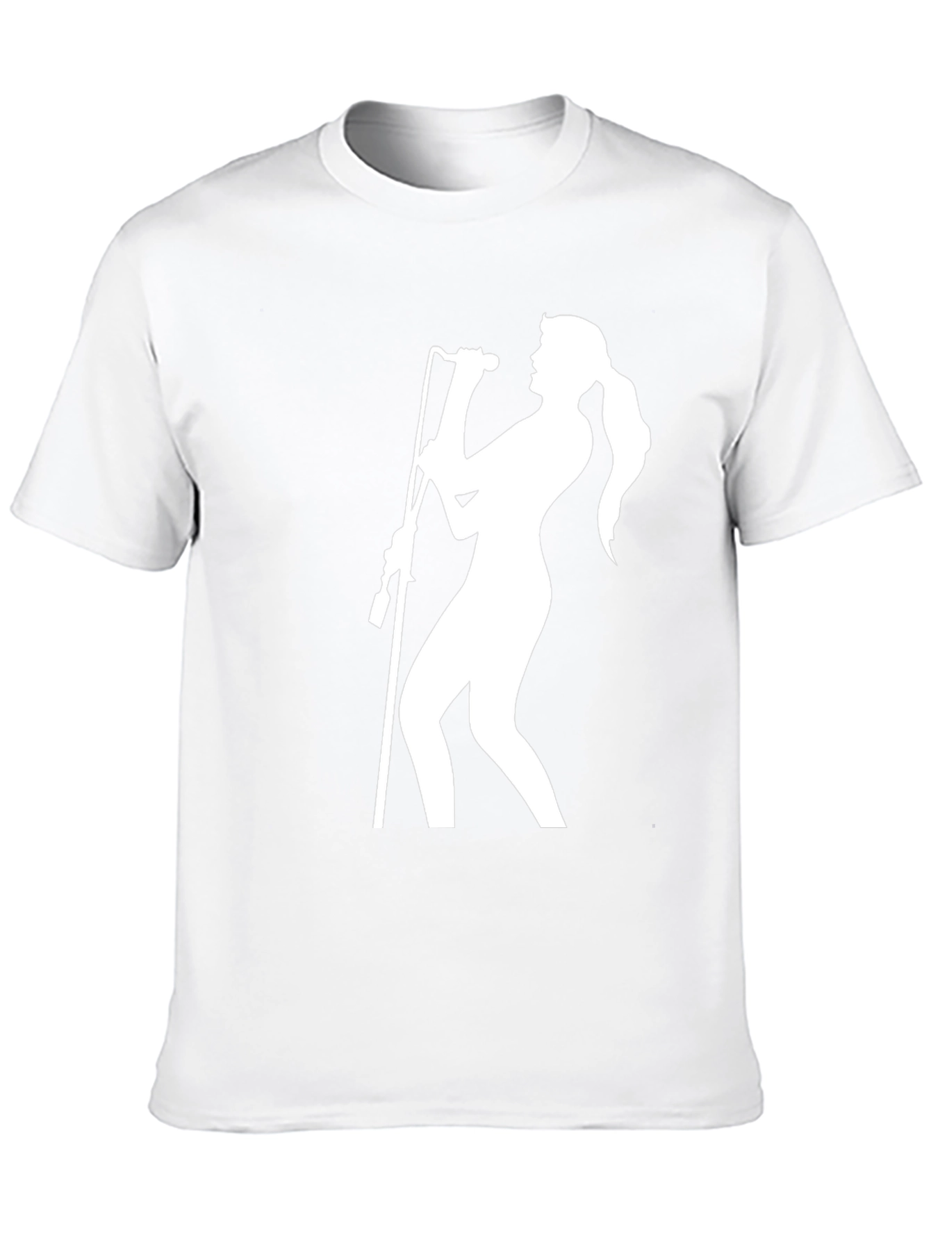 Silhouette Singer Graphic T-Shirt - Black