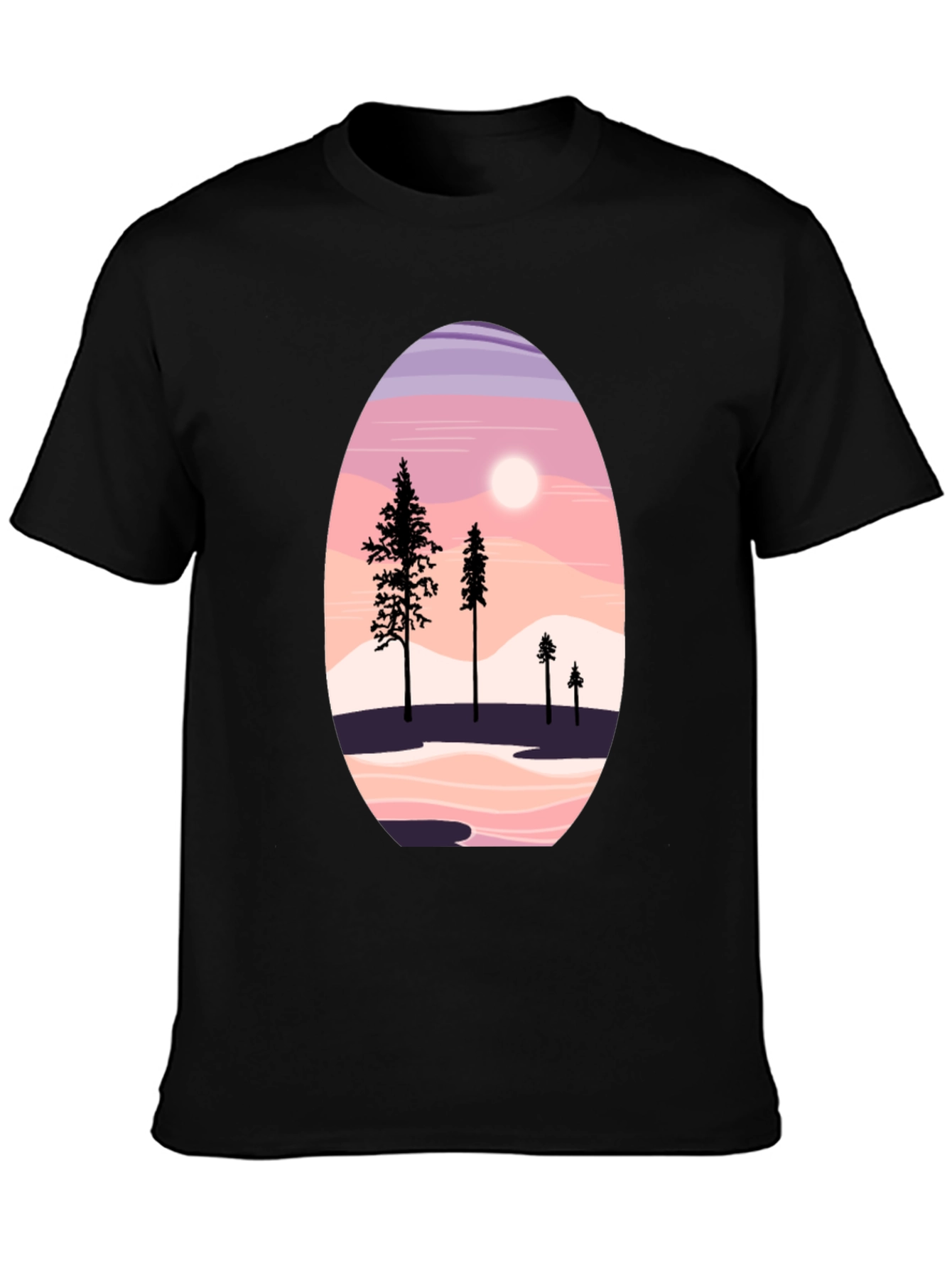 Scenic Mountain & Trees Graphic Tee