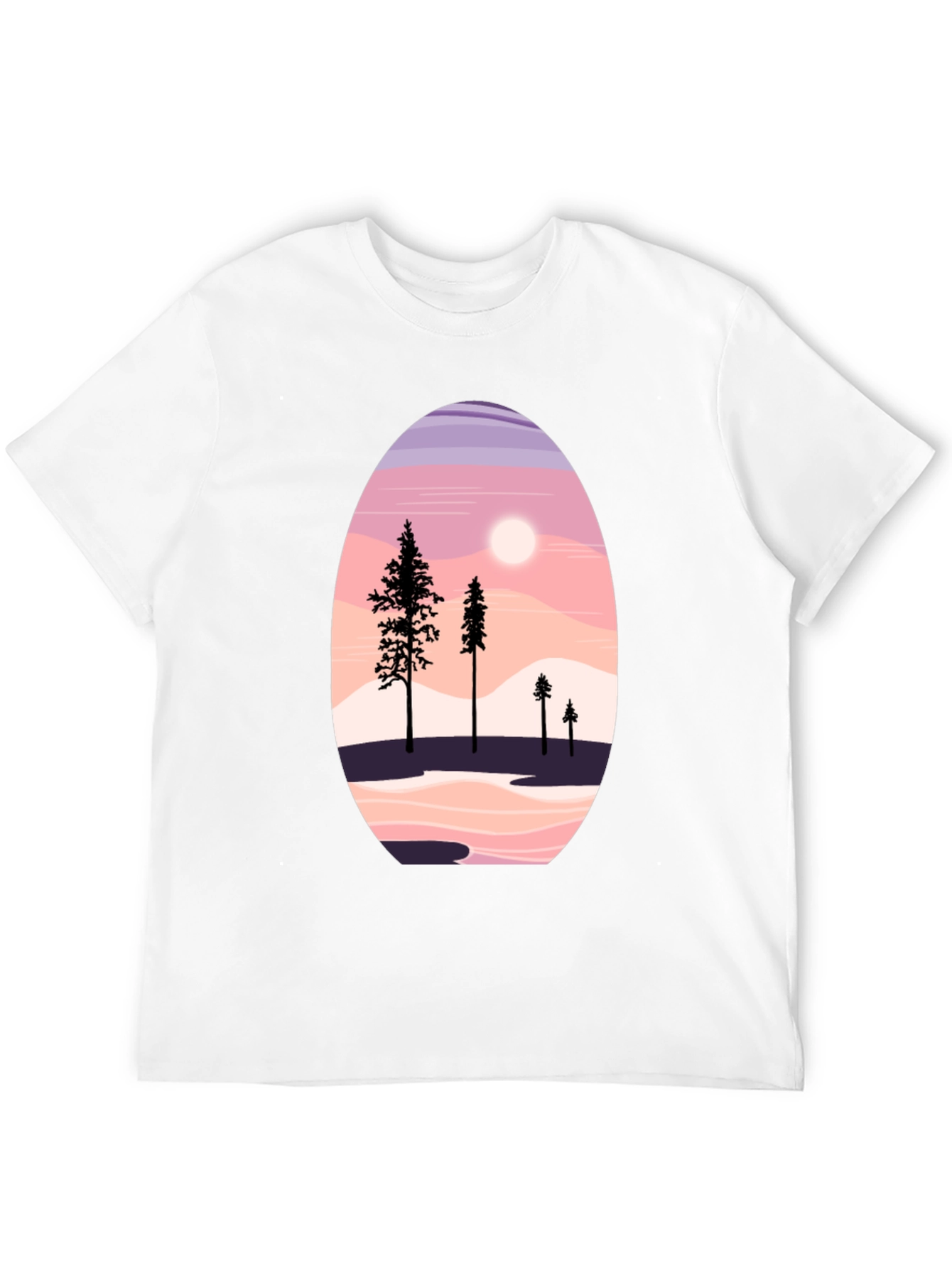 Scenic Mountain & Trees Graphic Tee