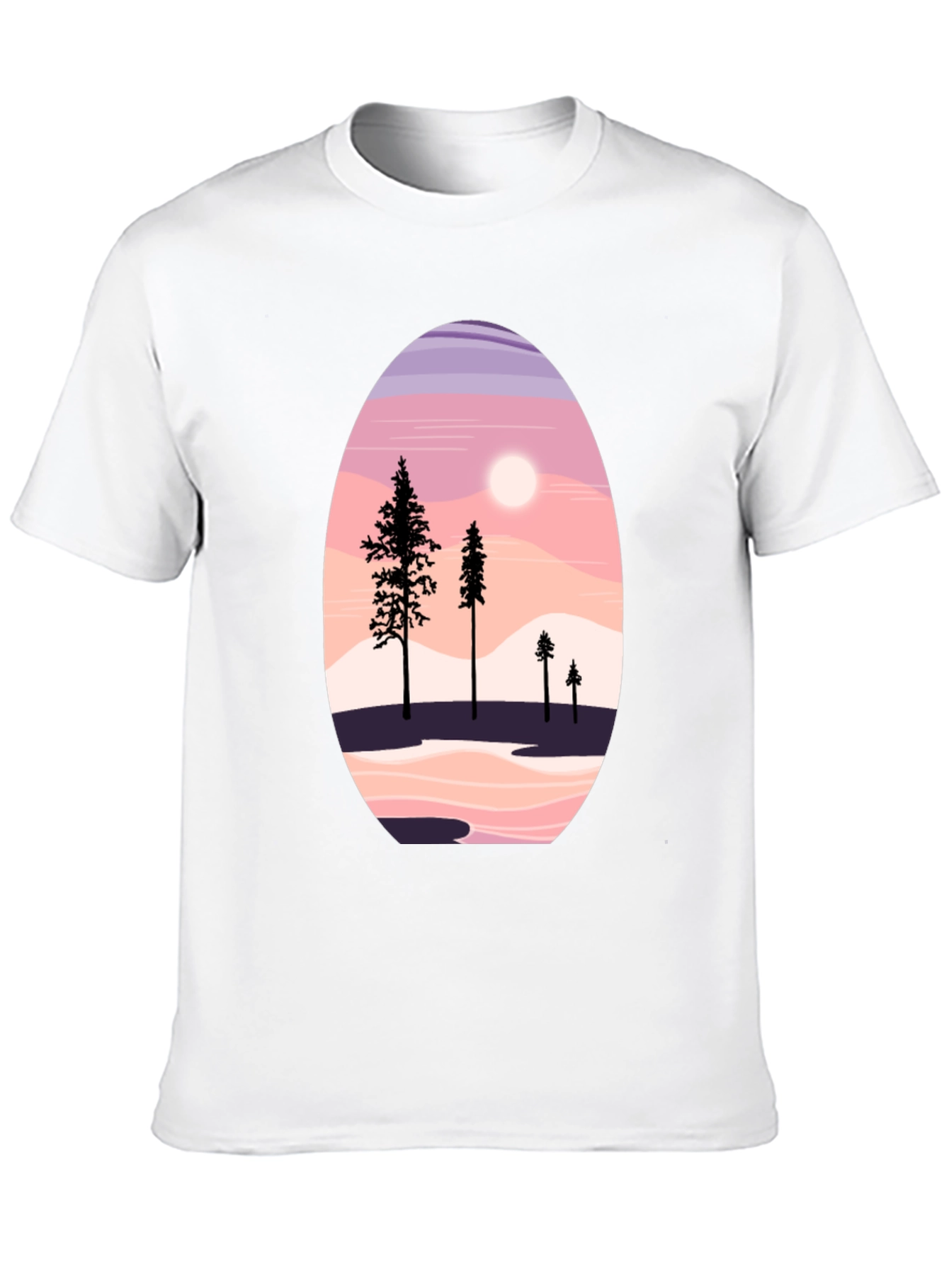 Scenic Mountain & Trees Graphic Tee